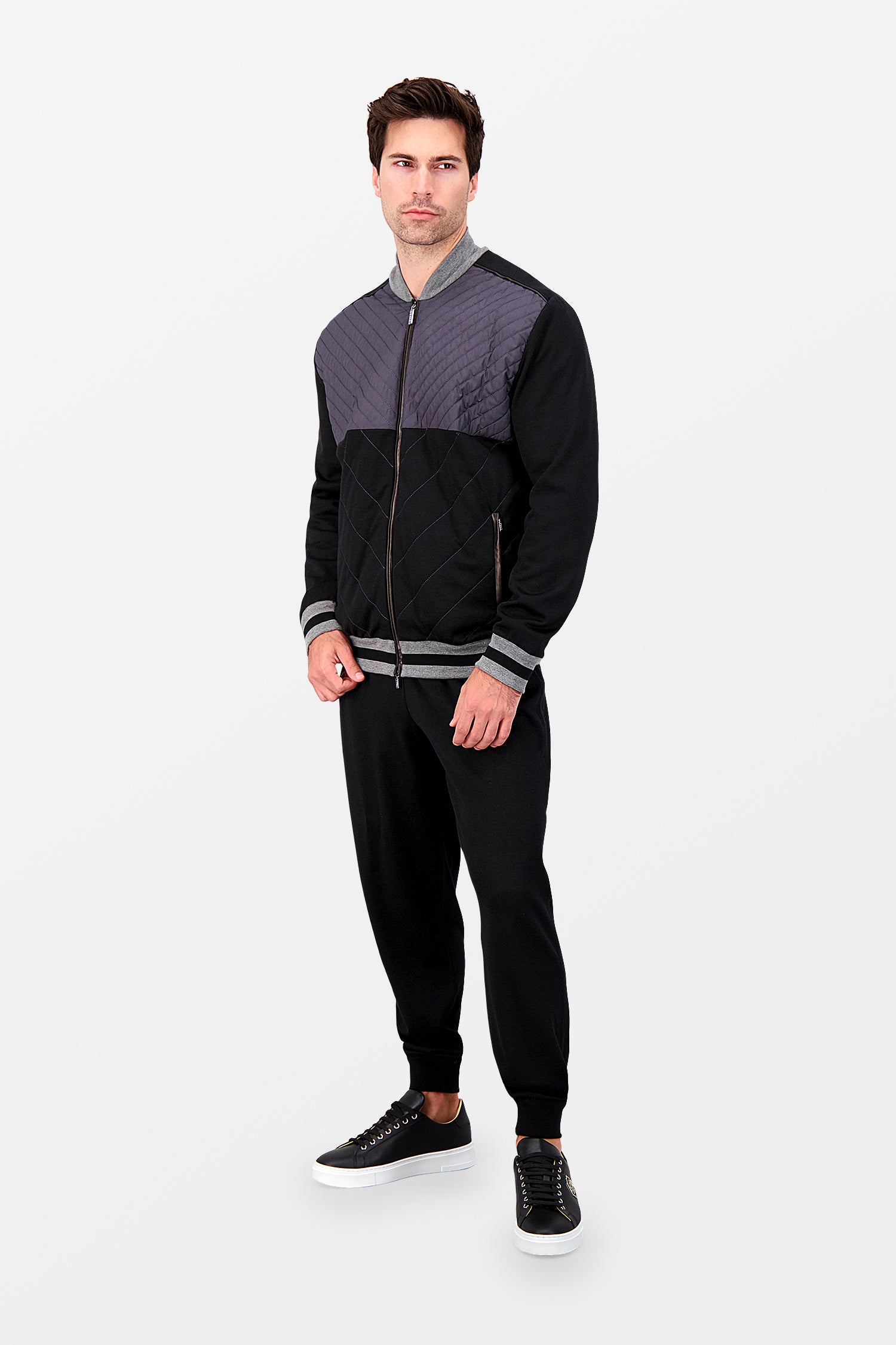Zilli Black Jogging Tracksuit for Men - Comfortable Running Suit with Pockets - Perfect for Gym, Workout & Casual Wear
