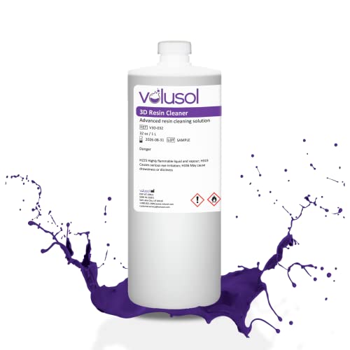 3D Printer Resin Cleaner (IPA Based) - 1000mL / 32 oz for Post-Processing & Model Cleaning - Perfect for Resin 3D Printing, Miniature Washing & 3D Model Maintenance
