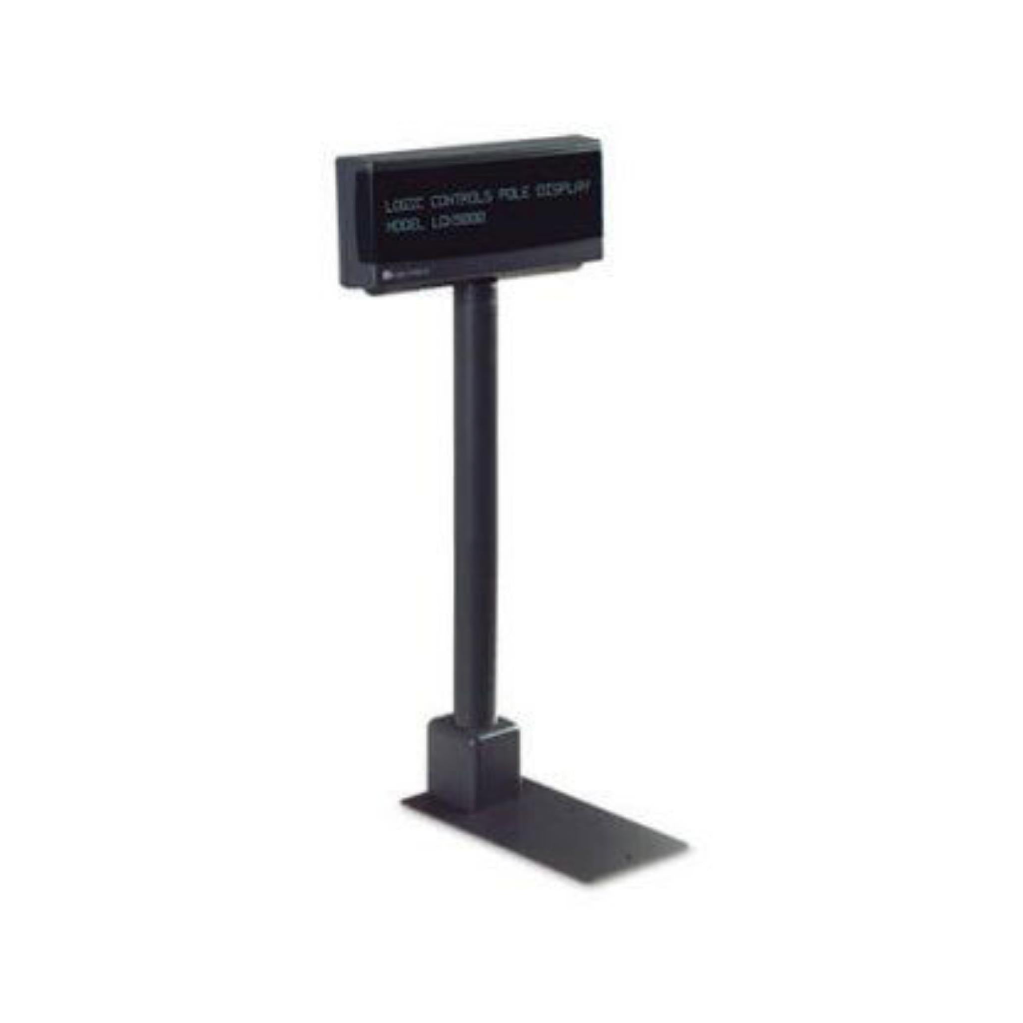 Logic Controls LD9000 POS Pole Display - 2-Line LCD for Retail, Restaurant, and Business Cash Registers - Perfect for Checkout Counters and Point of Sale Systems