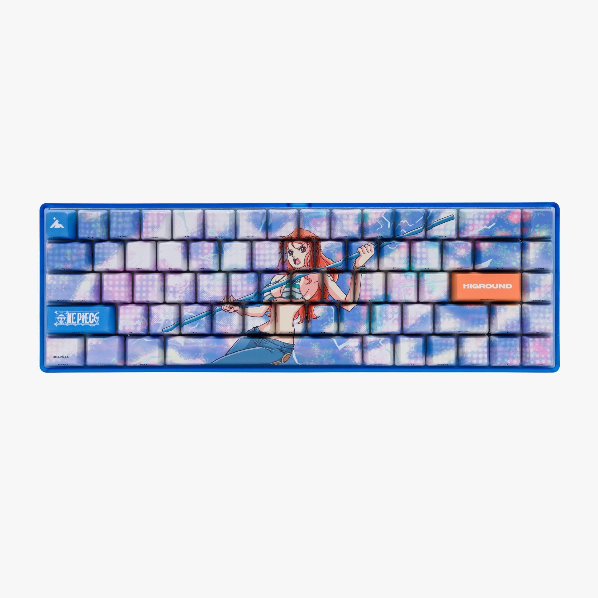 One Piece x HG Basecamp 65 Keyboard - Nami Edition | Anime Themed Mechanical Gaming Keyboard for PC & Mac | Perfect for Gamers, Anime Fans & Collectors