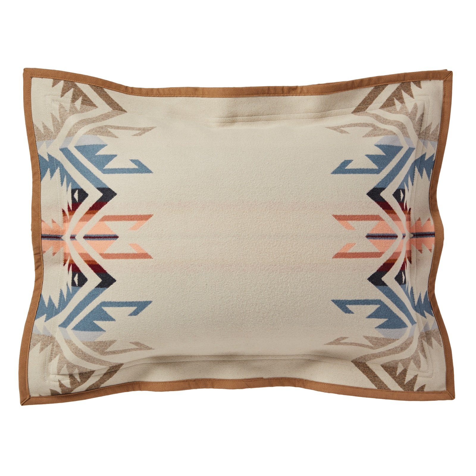 Pendleton White Sands Pillow Sham - 100% Cotton Standard Size (1 Each) for Bedroom Decor & Southwestern Style Home Accents