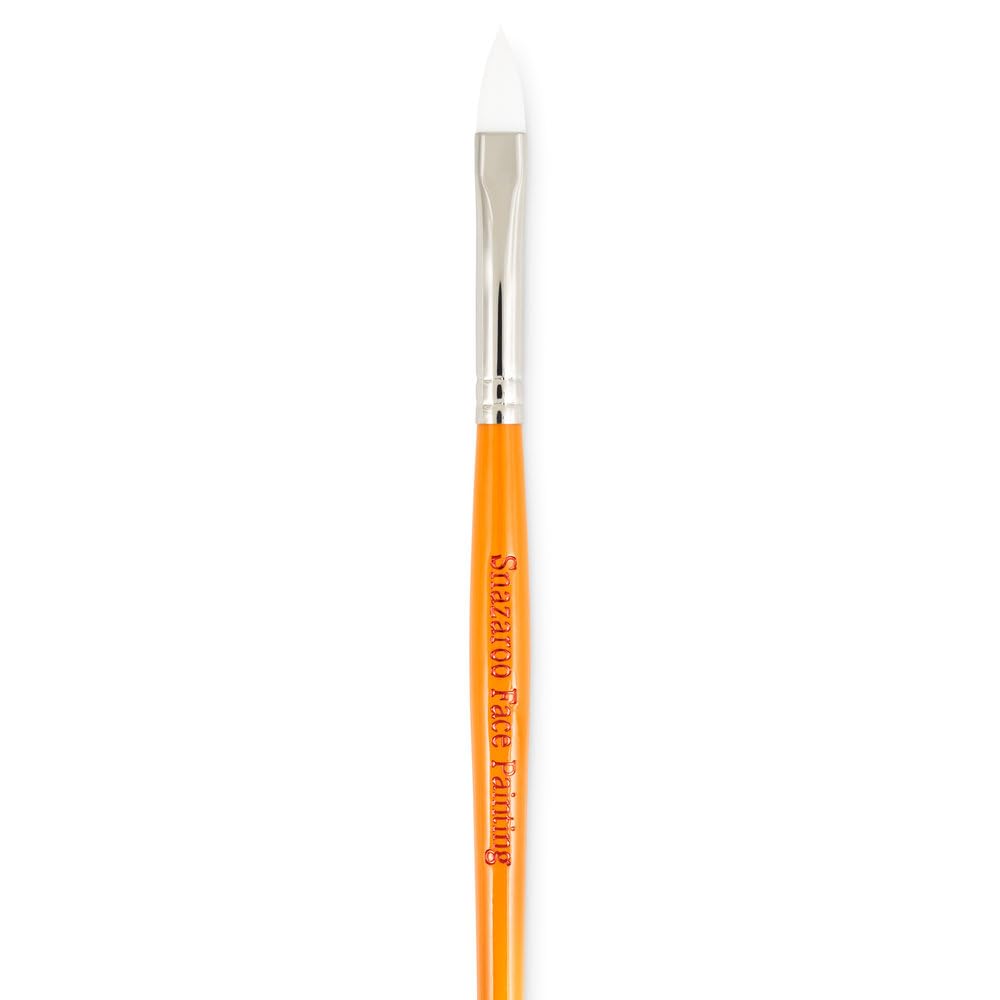 Snazaroo Professional Face Paint Brush - Medium Flat Brush for Kids & Adults - Perfect for Halloween, Cosplay & Face Painting Parties