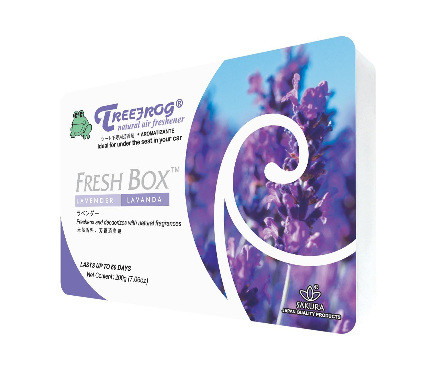 Treefrog Natural Air Freshener - Lavender Scent | Organic Home Fragrance for Bedroom, Bathroom & Office | Long-Lasting Essential Oil Diffuser