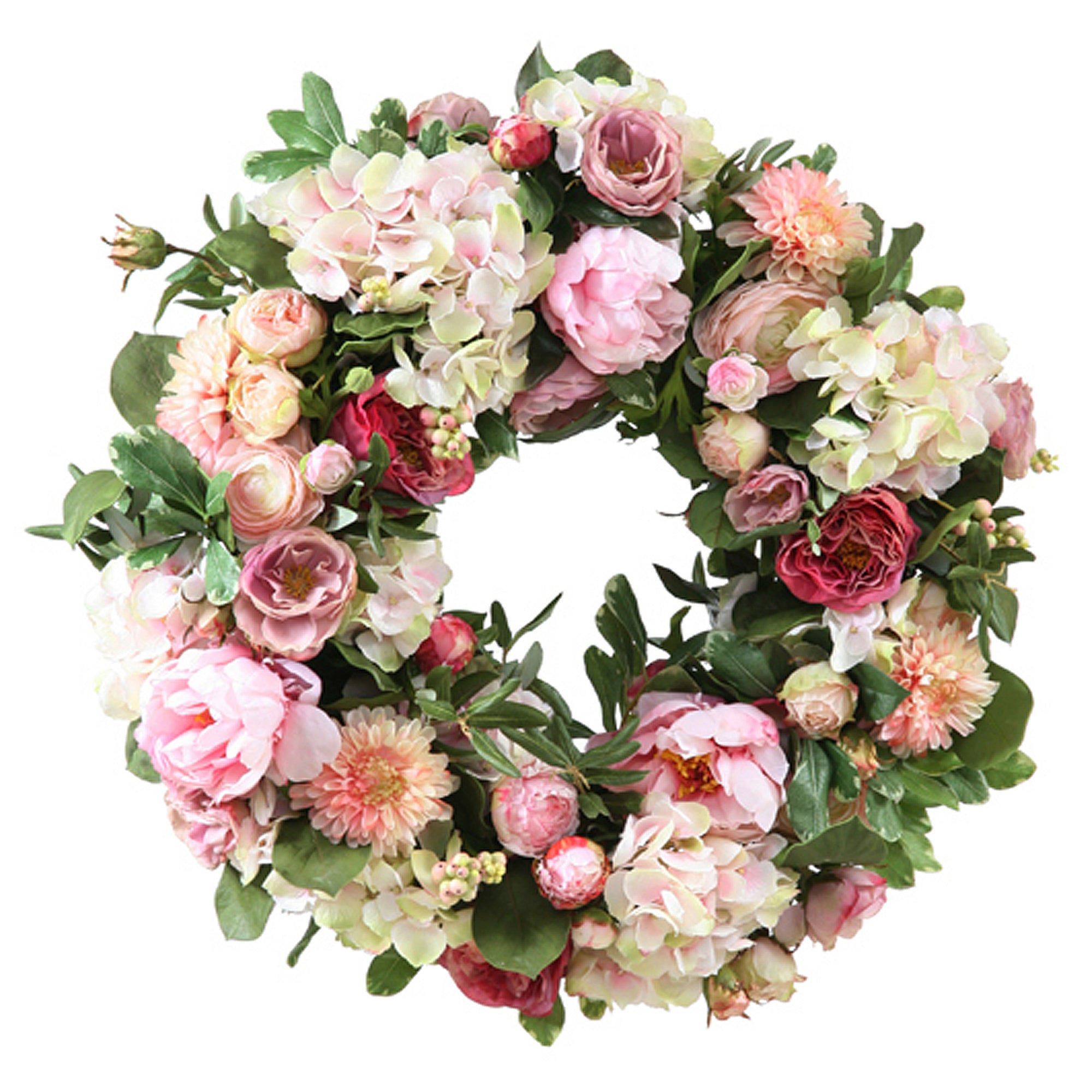 Spring Garden Wreath - Floral Door Decor for Easter, Home & Wedding - Perfect for Front Door, Wall Decor & Seasonal Celebrations