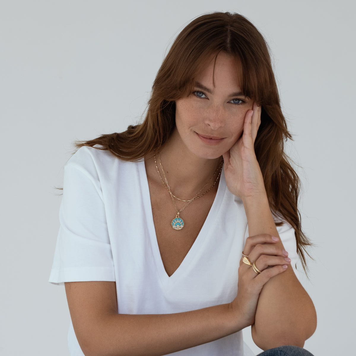 Night & Day Pendant Necklace - Elegant Two-Tone Jewelry for Women - Perfect for Date Nights & Office Wear