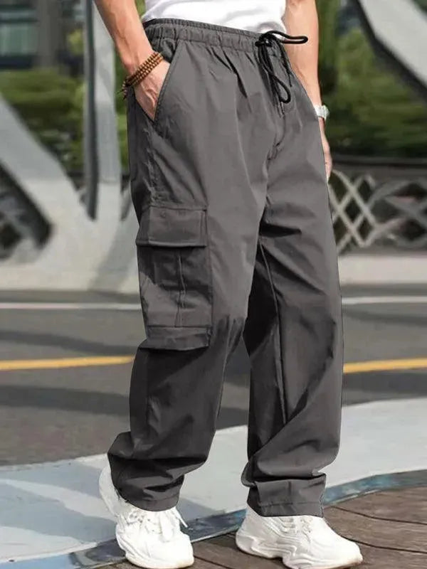 Stylish Loose Straight Casual Trousers for Women - Comfortable Everyday Pants for Work, Travel & Lounge Wear