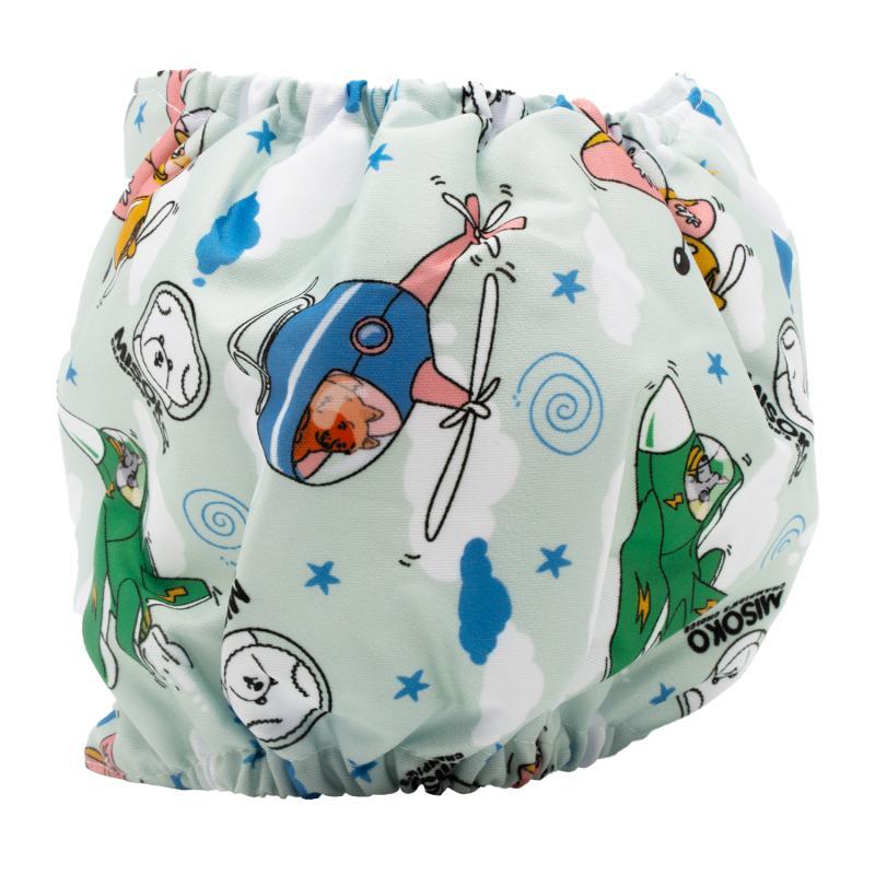Misoko Reusable Dog Diapers for Male Dogs - Washable & Leak Proof - 3 Pack (Voyage) - Perfect for Travel, House Training & Senior Dogs