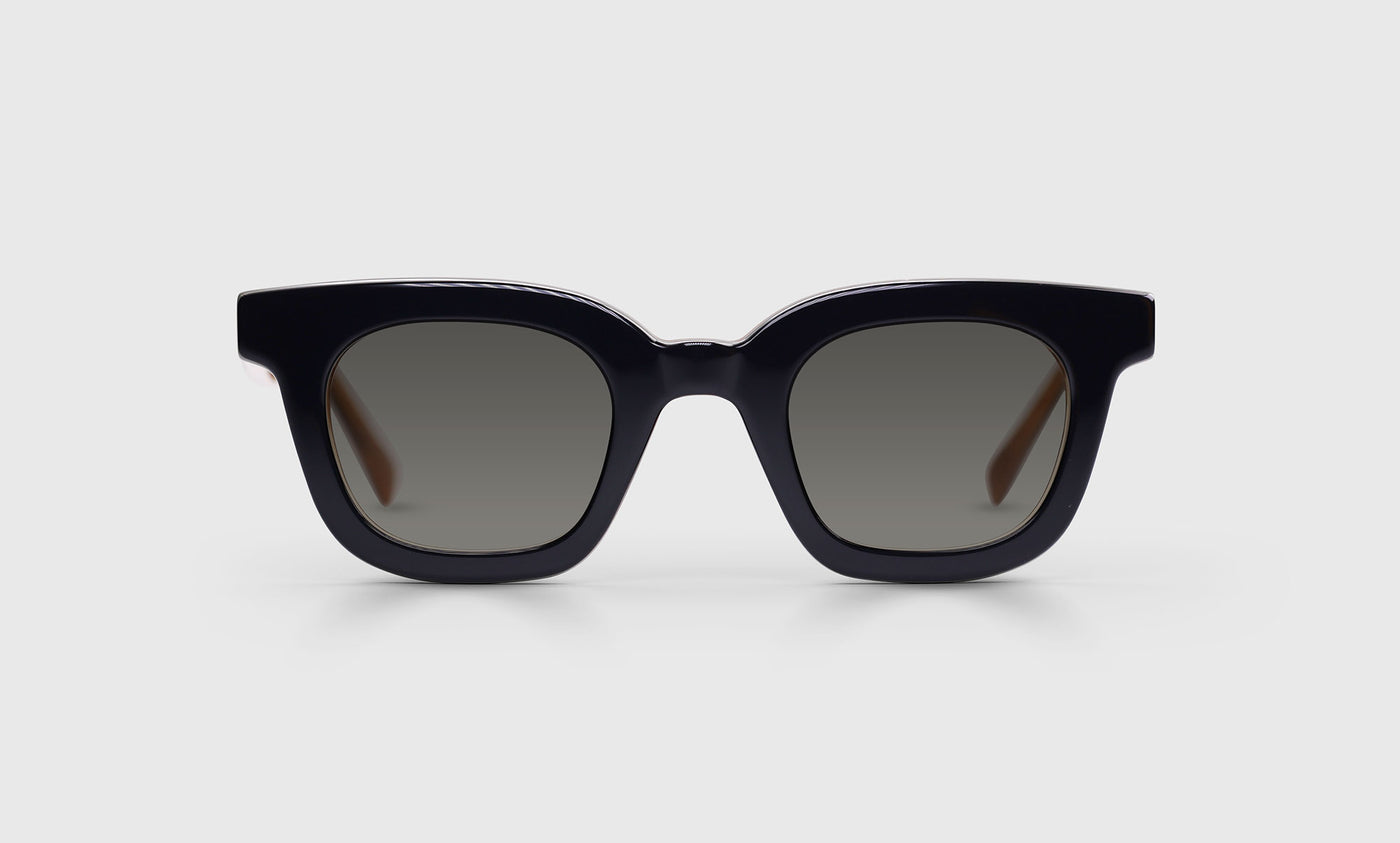 10 - Earth Tone Stripe Front with Blue Grey Temples