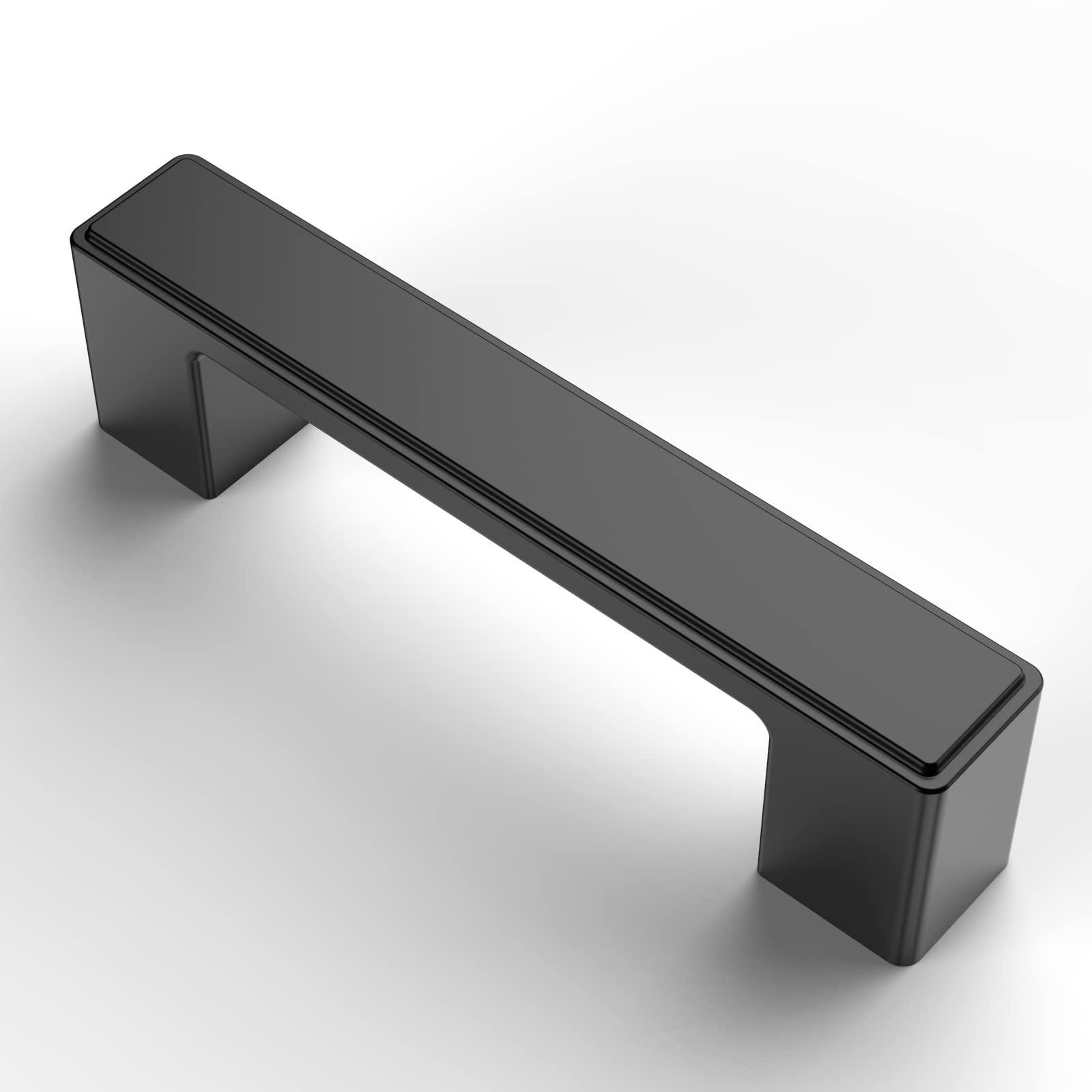 Asidrama 10 Pack 3 Inch (76mm) Matte Black Kitchen Cabinet Handles - Black Cabinet Pulls & Drawer Handles for Kitchen, Cupboard, Dresser - Durable Cabinet Hardware for Home & Office Use