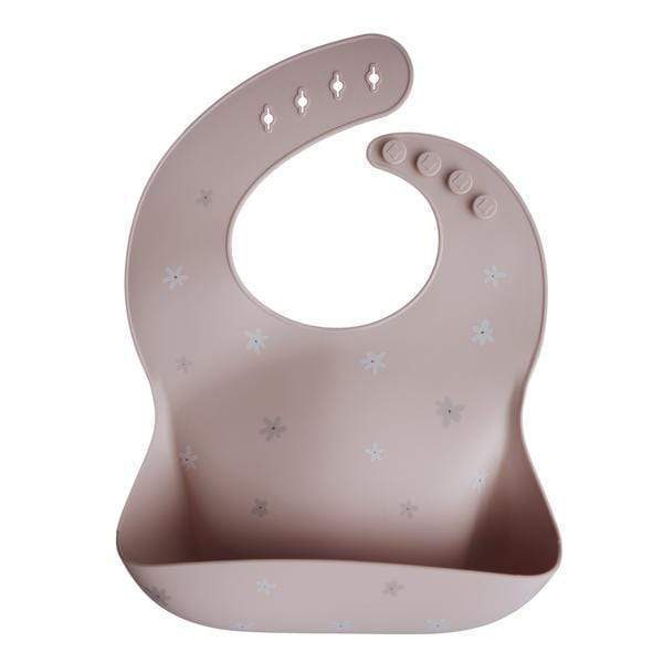 Mushie Silicone Baby Bib - Soft, Waterproof & Easy Clean Feeding Bib for Infants & Toddlers - Perfect for Mealtime, Snacks & Messy Play