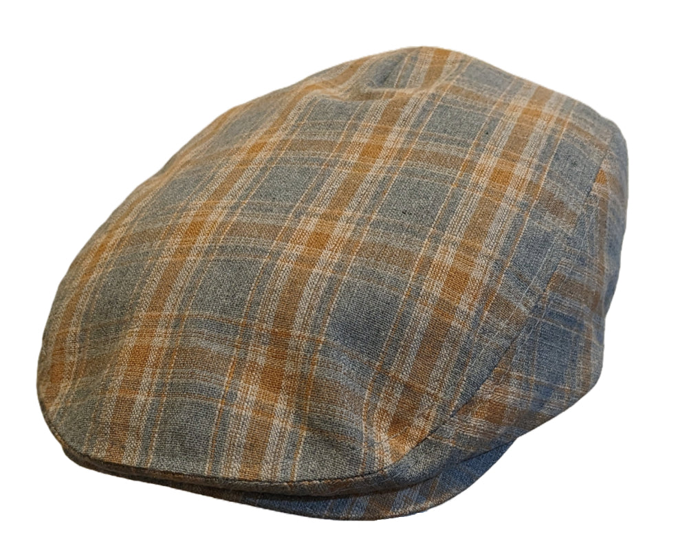 Avenel Cotton Ivy Style Cap for Men & Women - Grey Checkered Baseball Hat for Outdoor Activities, Sports & Casual Wear