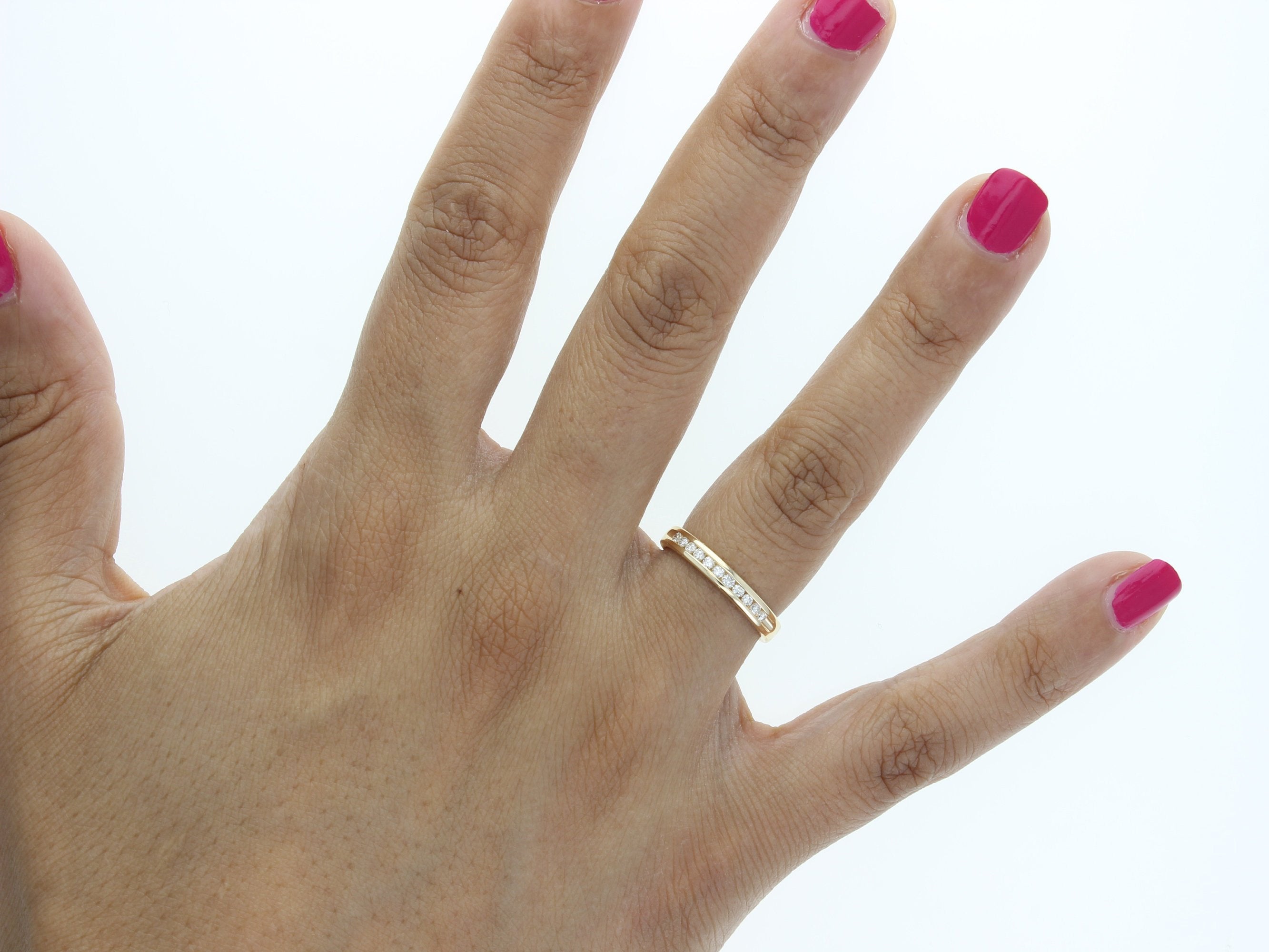 Classic Diamond Wedding Band - 0.20cttw 14K Yellow Gold Ring for Women - Perfect for Engagement, Anniversary & Bridal Jewelry Gifts