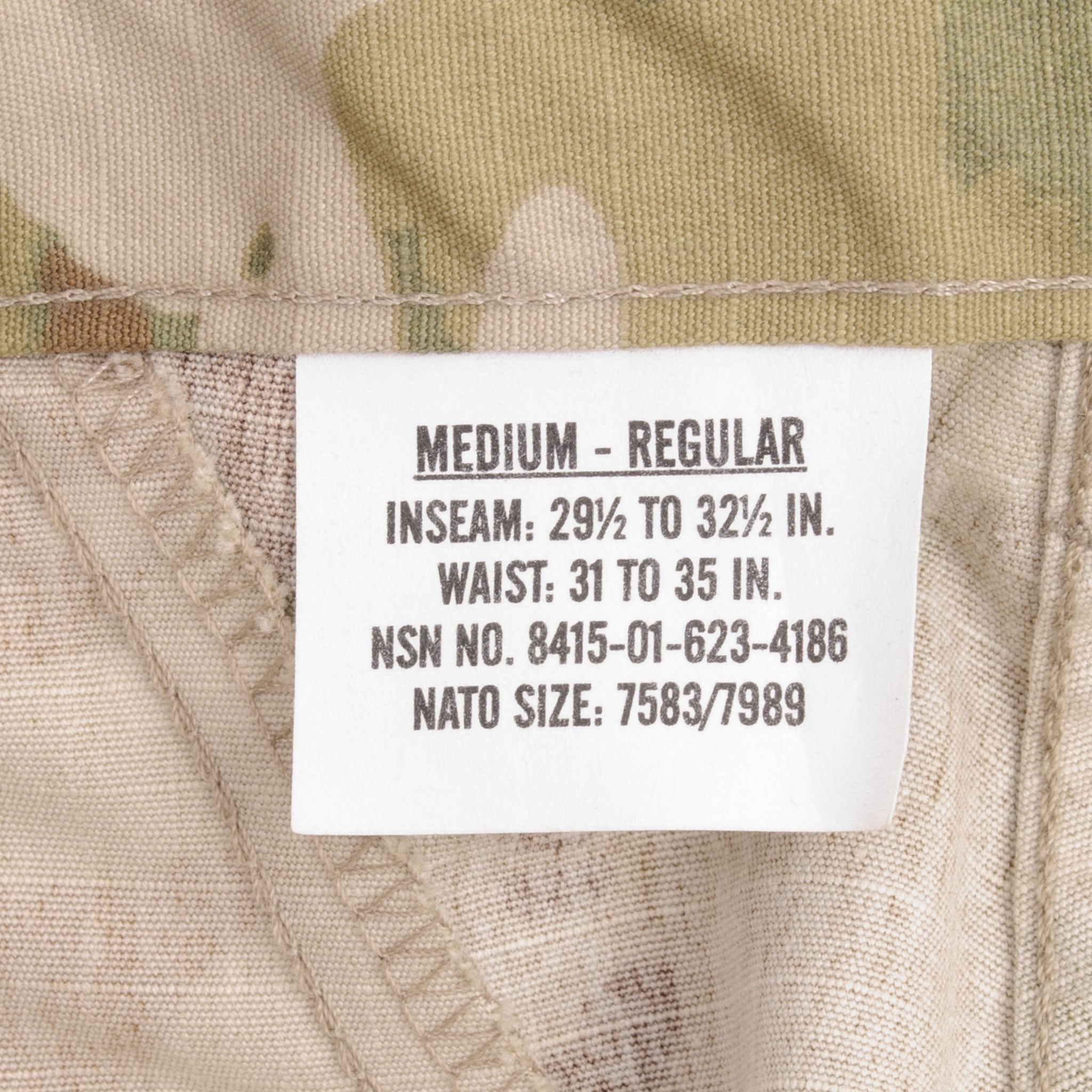 US Army Insect Shield Combat Pants - Deadstock Camo Medium Regular (NOS) - Durable Outdoor Hiking & Tactical Gear for Hunting & Survival