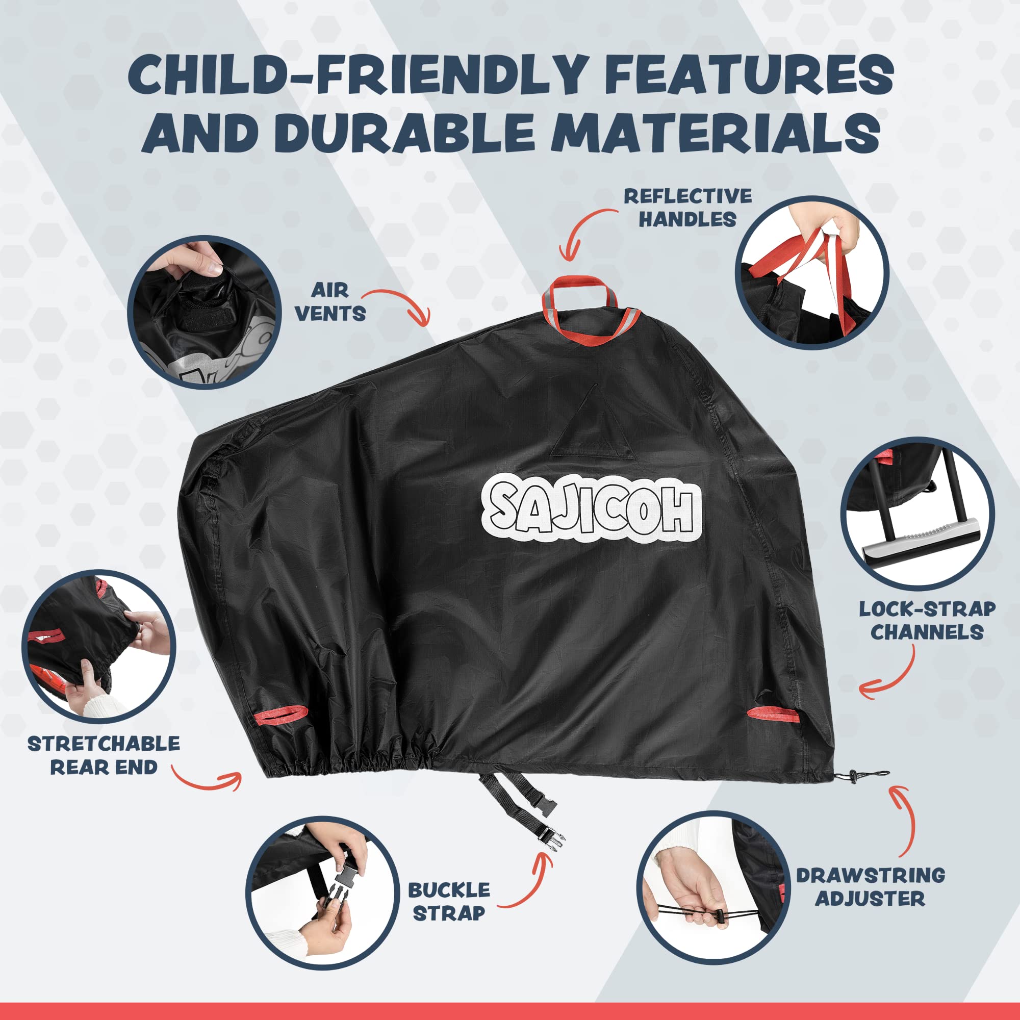 Waterproof Kids Bike Cover for 12