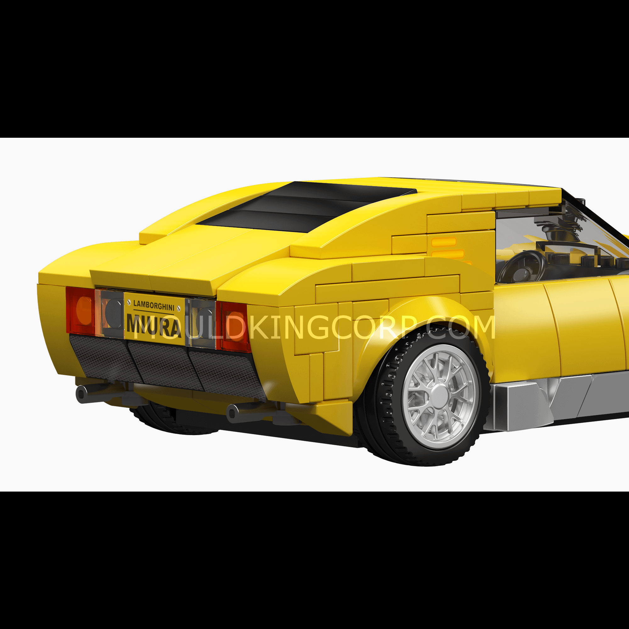 MOULD KING 27039 Italian Bull Miura Car Model Building Set - 321 PCS DIY Sports Car Kit for Adults & Teens - Perfect for Home Decoration, Gift Ideas, and Collectors