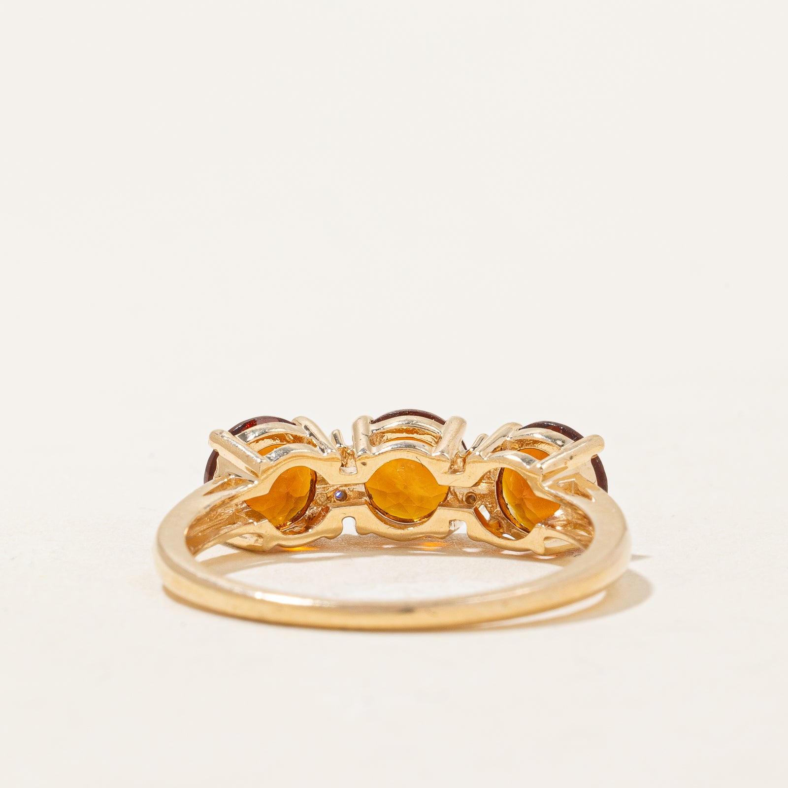 Exquisite Mandarin Citrine & Diamond Ring - 2.40ctw Citrine & 0.01ctw Diamond - Size 9 - Elegant Jewelry for Women - Perfect for Weddings, Anniversaries & Special Occasions