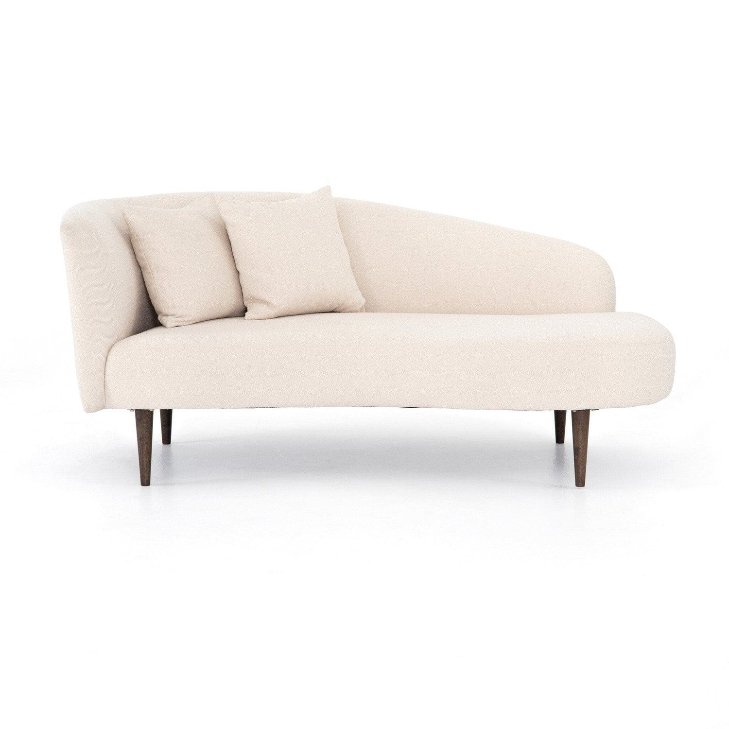 Arden Chaise Lounge Chair in Capri Oatmeal Fabric - Modern Outdoor Patio Furniture for Poolside Relaxation & Backyard Lounging