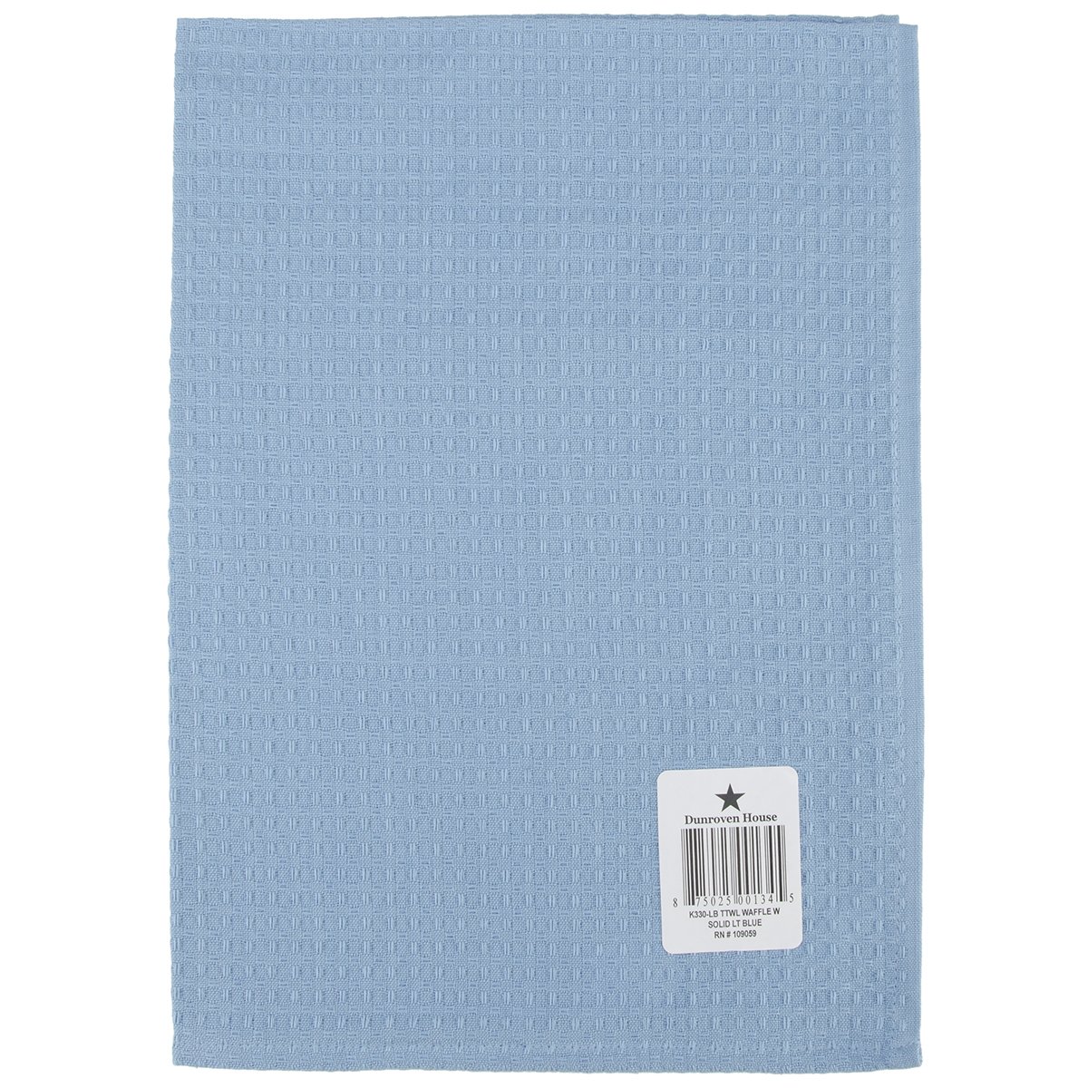 Dunroven House Waffle Weave Dish Towel Set - 20x28 Inch Absorbent Kitchen Towels, Light Blue - Perfect for Drying Dishes, Cleaning Countertops & Decorative Kitchen Use