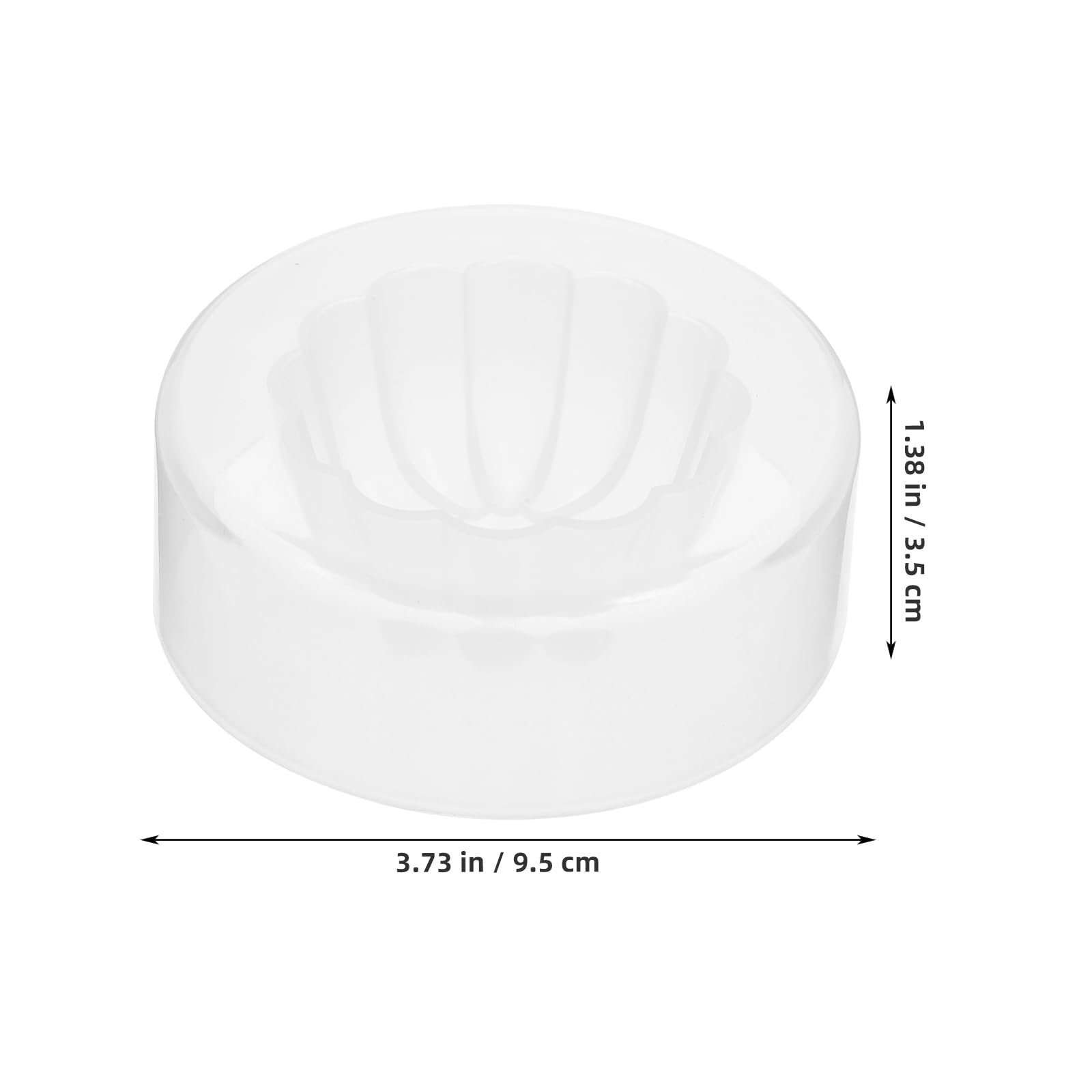 2-Piece Plastic Steamed Bun Maker Set - 3.73 Inch (9.5cm) Round Baozi Mold for Homemade Chinese Buns, Dumplings & Pastries - Durable Kitchen Baking Tool (Transparent) - Perfect for Asian Cooking, Meal Prep & Party Snacks