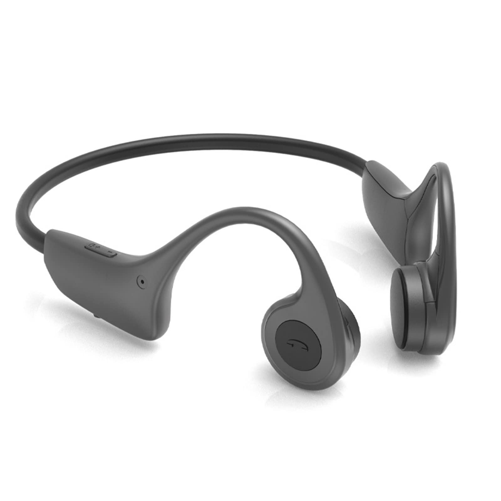 Feijia Small Bluetooth Headphones - Wireless Sports Headset with Waterproof & Stereo Bone Conduction Technology for Running, Jogging, Hiking, Biking, Gym & Office Work | Perfect for Outdoor Activities & Fitness Enthusiasts (Gray)