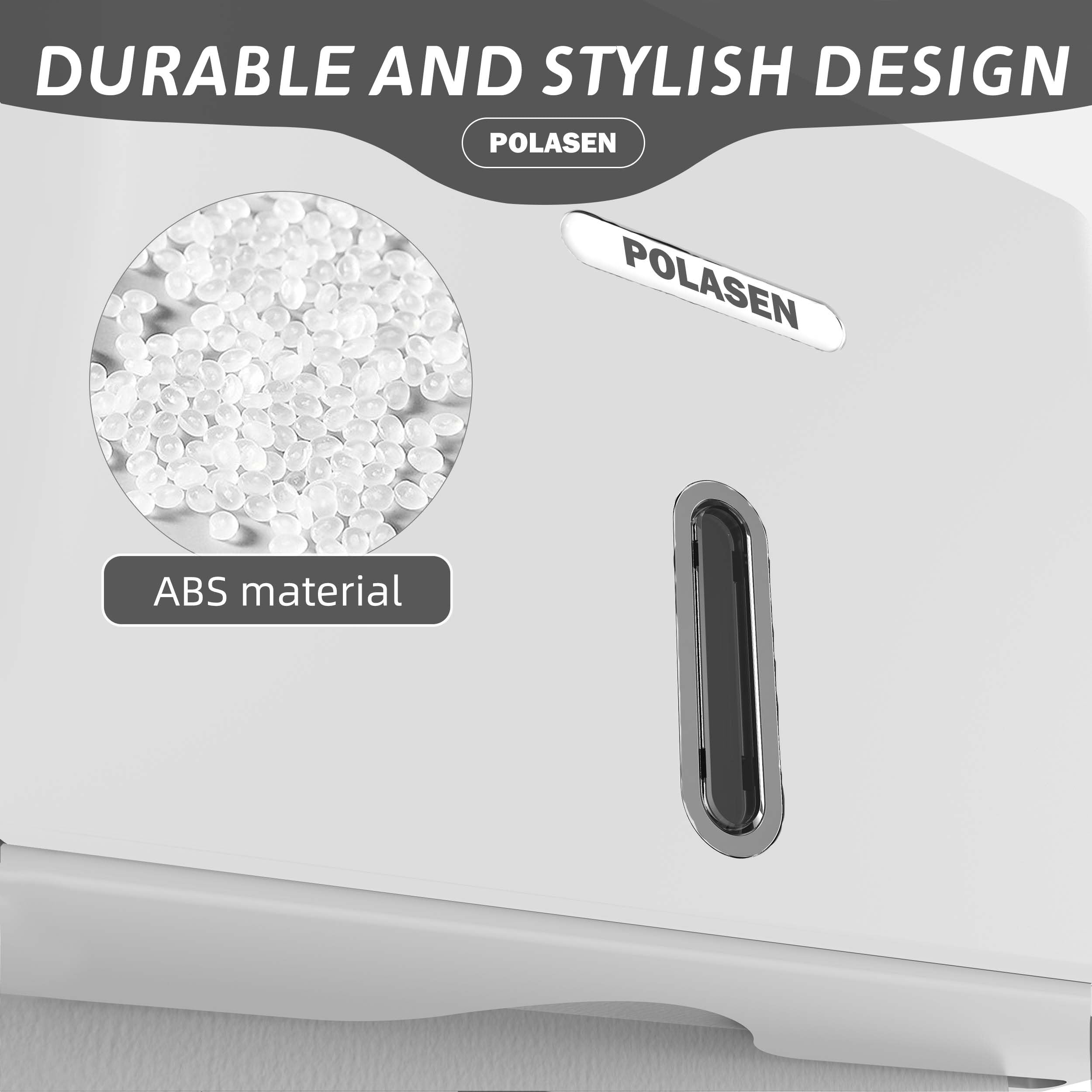 Wall Mount White Compact No Drill Paper Towel Dispenser - Adhesive Installation for Combi-Fold & Fusion Folded Towels - Perfect for Commercial, Industrial, Office & Shop Use - Ideal for Restrooms, Kitchens & High-Traffic Areas