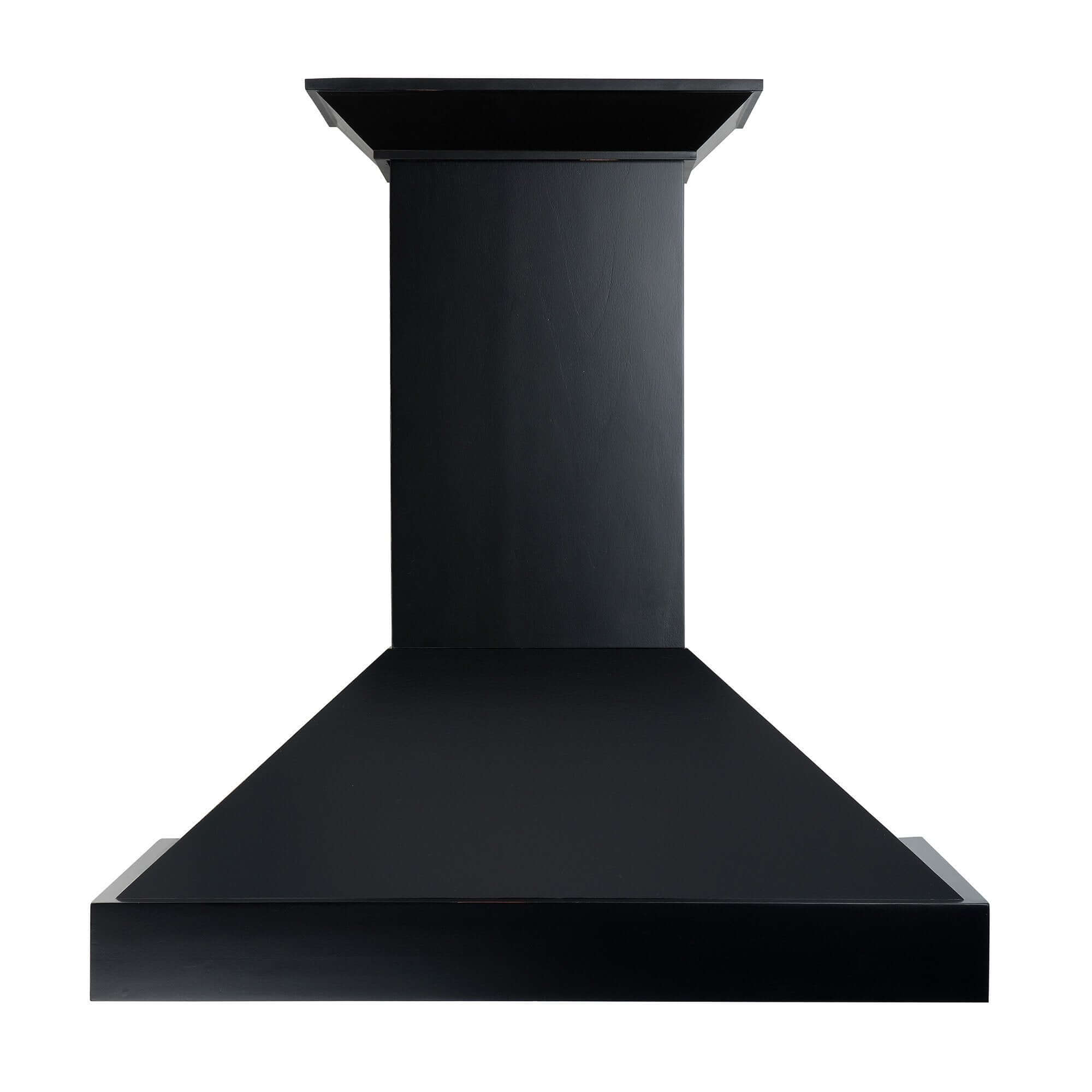 ZLINE KBCC Black Convertible Vent Wooden Wall Mount Range Hood - Professional Kitchen Ventilation for Home Cooking & Grilling
