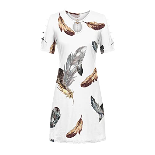 **Maternity Midi Dress for Women - Summer Floral Print Halter Neck Sleeveless Sundress (Beige, Size L) | Perfect for Beach, Vacation & Maternity Photos**
