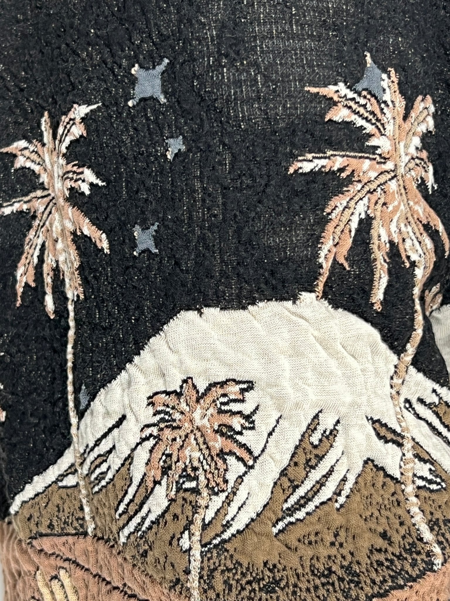 ONLY THE BLIND OTB BS1328 Sepia Mountain Jacquard Shorts - Black | Stylish Casual Shorts for Men, Perfect for Summer Outings & Beach Vacations