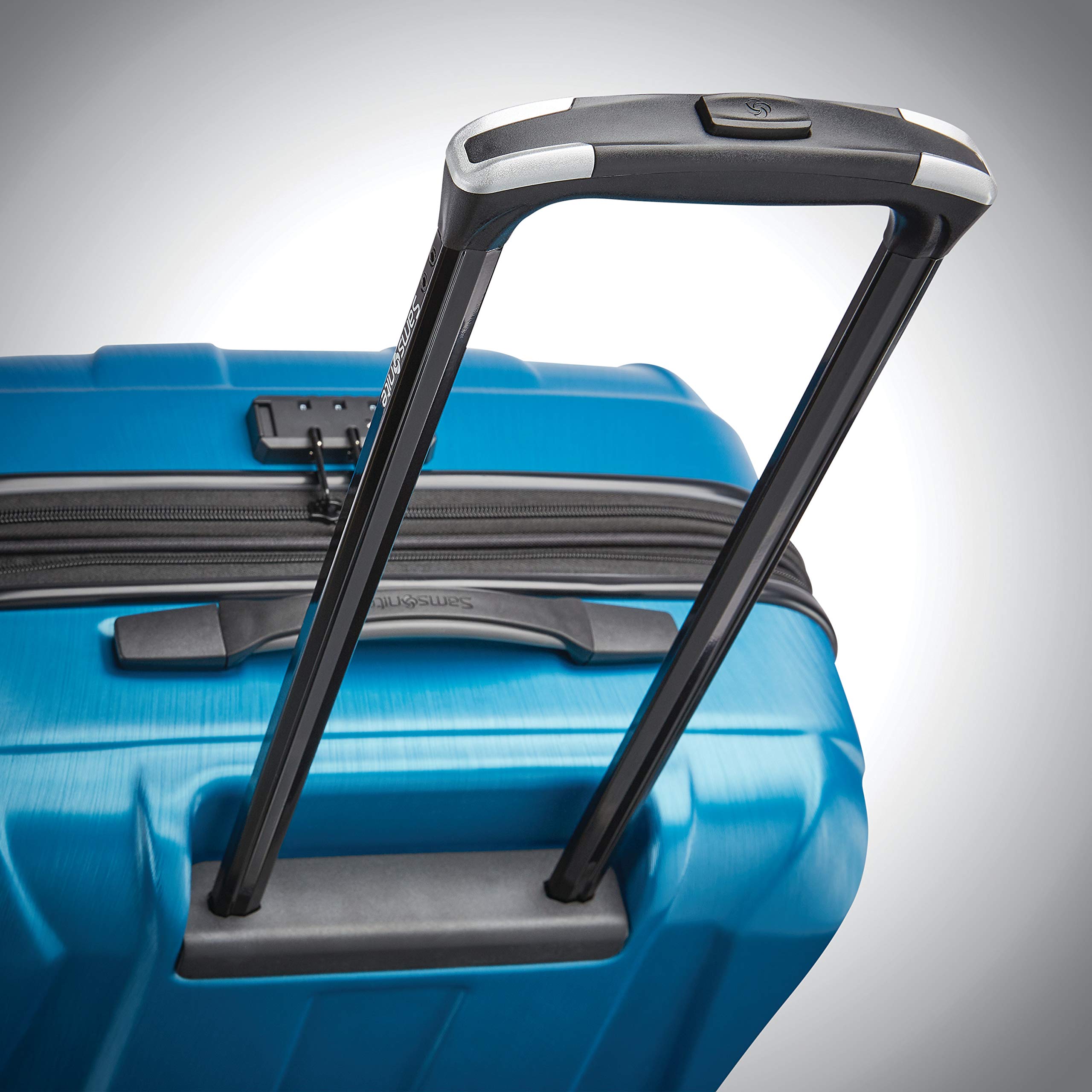 Samsonite Centric 2 Expandable Hardside Spinner Wheel Carry-On Luggage 20 Inch, Lightweight Durable Suitcase for Travel - Perfect for Business Trips & Weekend Getaways (Caribbean Blue)