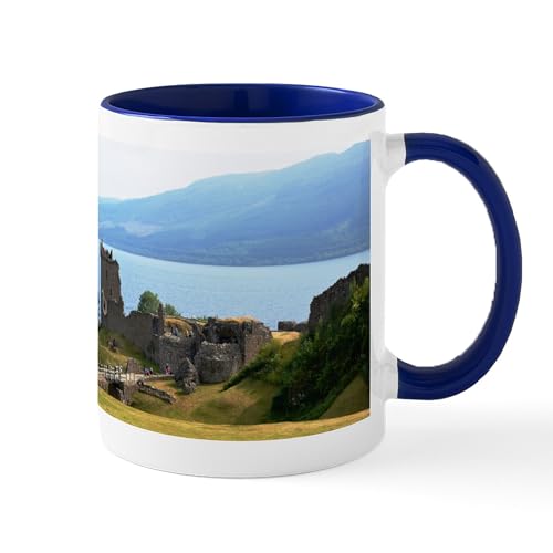 White/Navy Inside - Urquhart Castle Mugs