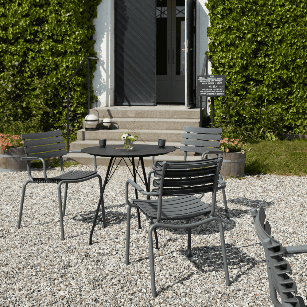 Outdoor Cafe Table - Weather-Resistant Patio Dining Set for Garden, Balcony & Backyard | Perfect for Coffee, Breakfast & Outdoor Entertaining