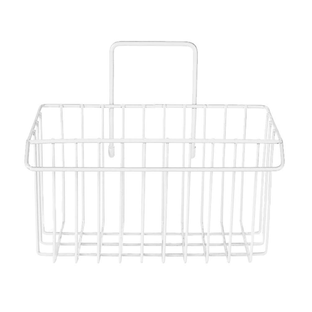 TOPBATHY Bathroom Storage Rack - No Drill Shower Caddy & Shelf Organizer for Shampoo, Conditioner, Soap - White | Perfect for Shower, Bathtub, Toilet & Kitchen Organization