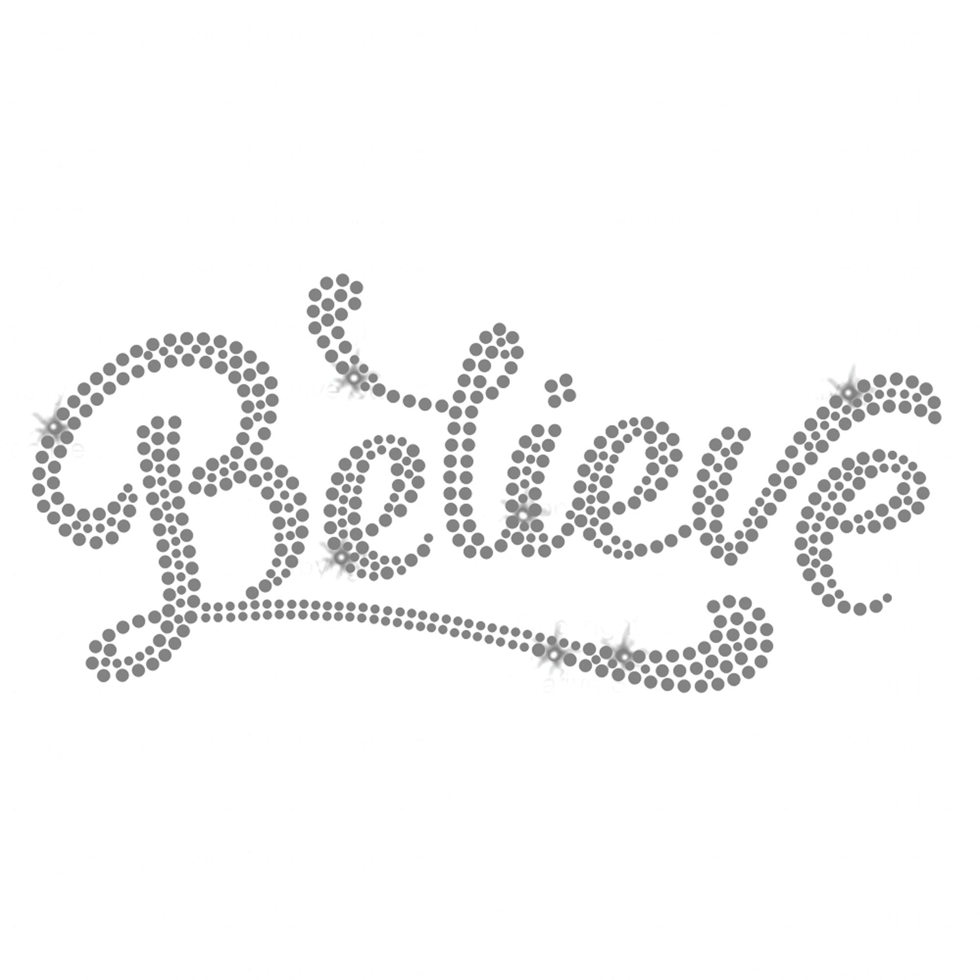 JCS Rhinestones Iron-On Crystal Transfers - Bold & Sparkly DIY Embellishments for T-Shirts, Jeans & Denim Jackets