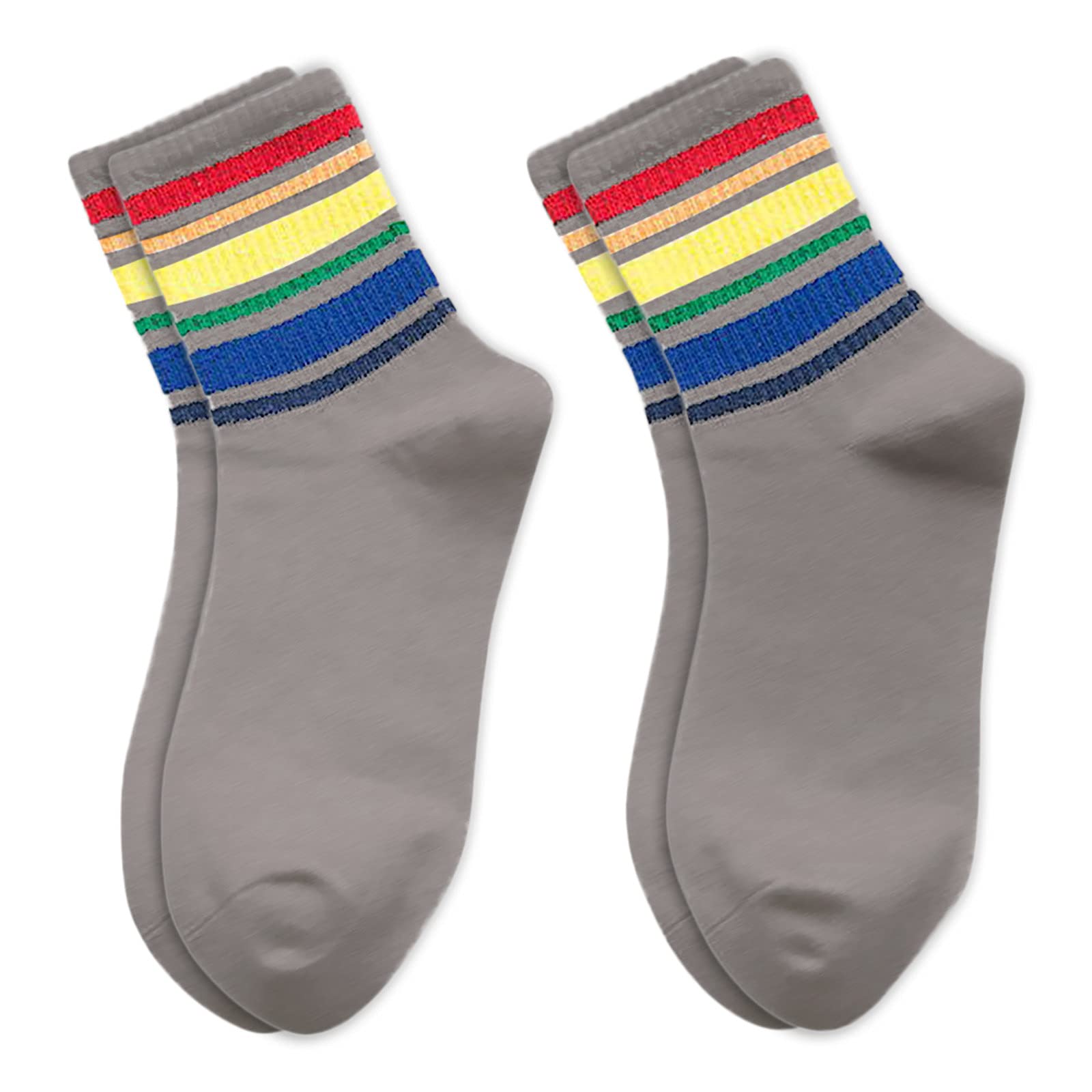 **Women's Christmas Compression Socks - Fashionable Winter Cotton Socks for Women & Men, Rainbow & Copper Holiday Socks - Perfect for Travel, Work & Holiday Gifts**