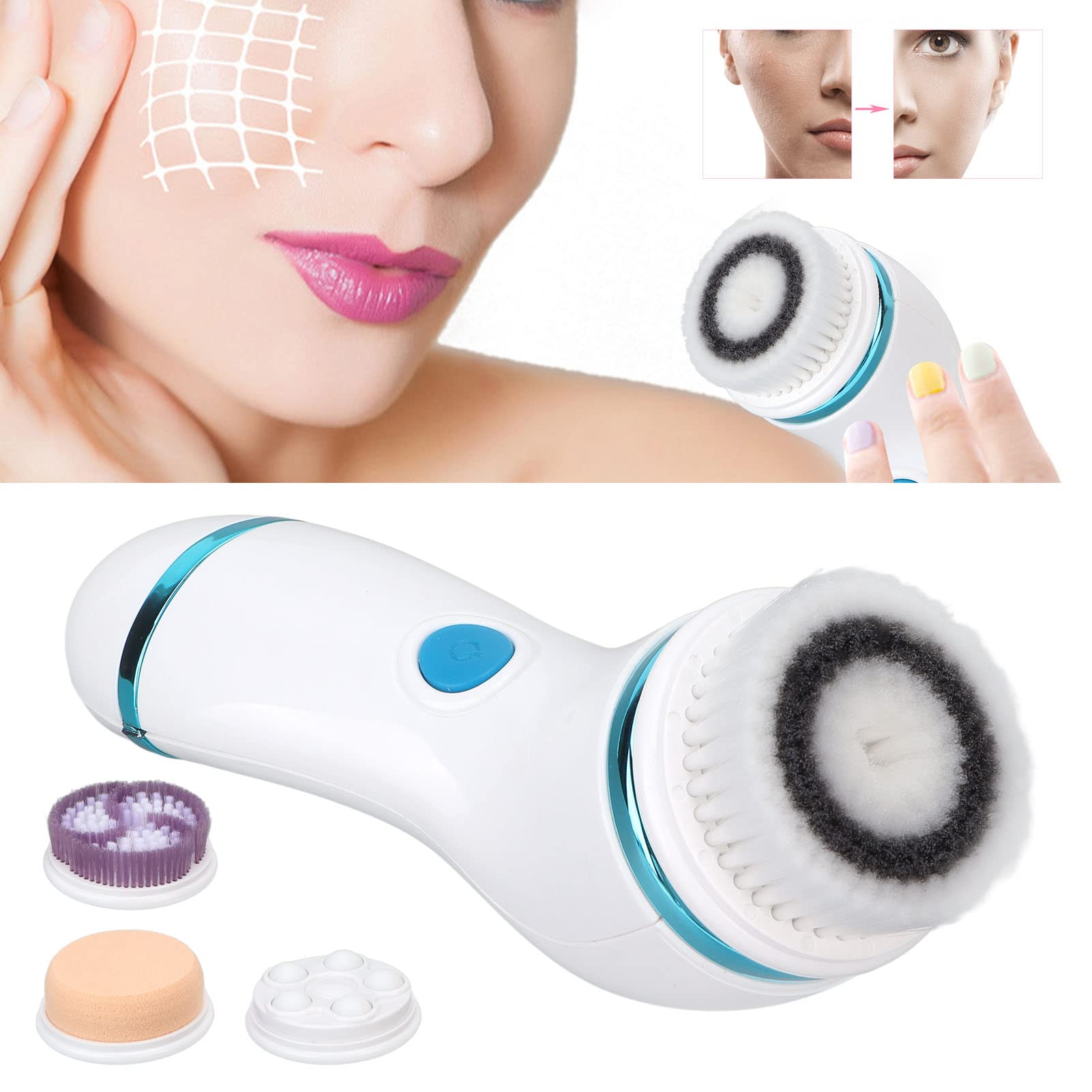 Electric Facial Cleansing Brush for Women - Deep Pore Cleanse & Massage with High Speed Mode, Perfect for Spa & Skincare Routine at Home