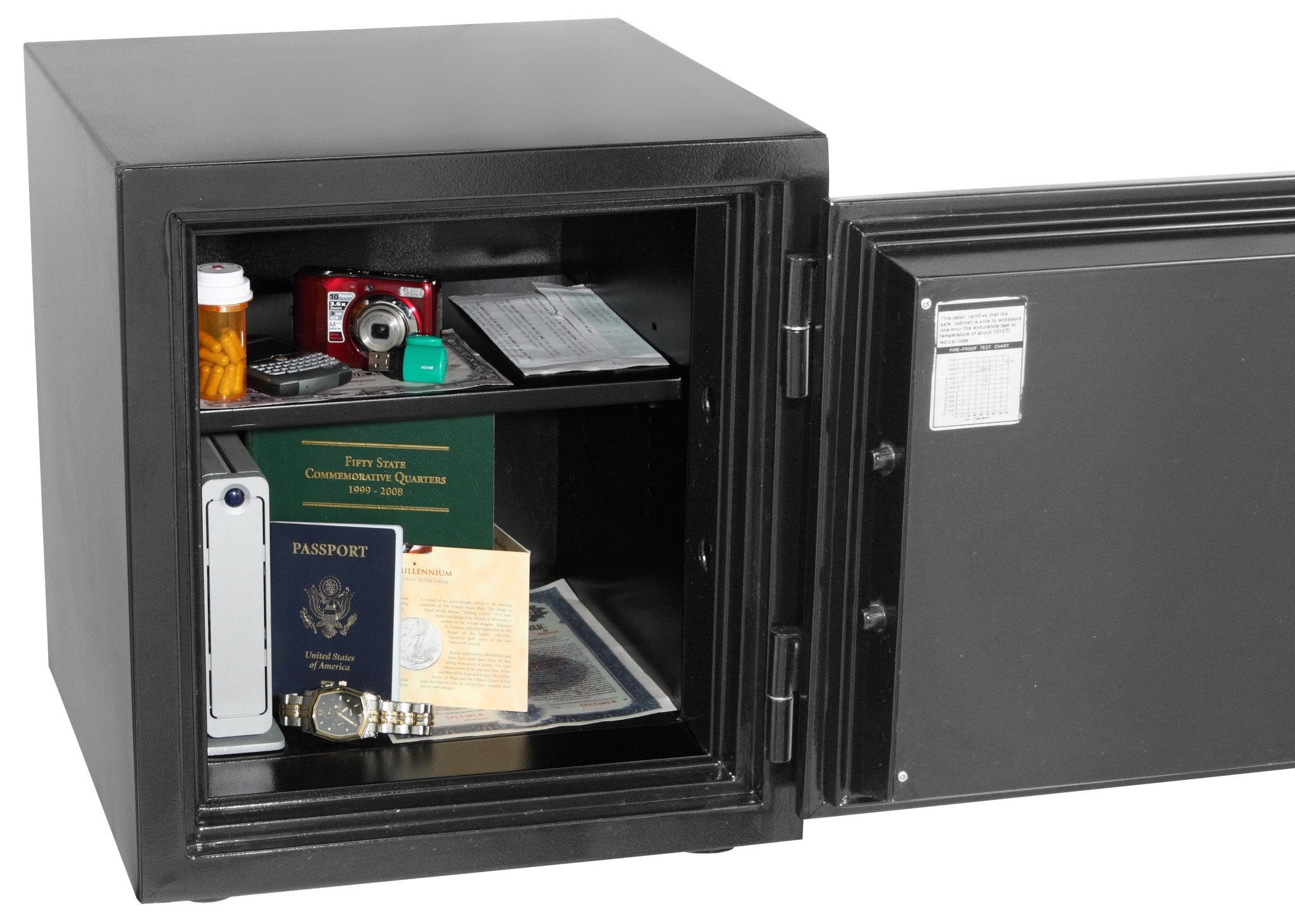 Honeywell 2105 Brigade Series Fireproof Safe Box - Waterproof & Fire Resistant Security Safe for Home, Office & Documents - UL Classified 1-Hour Fire Protection