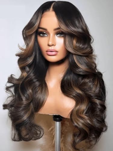 Chocolate Brown with Highlight｜13x4 HD Lace
