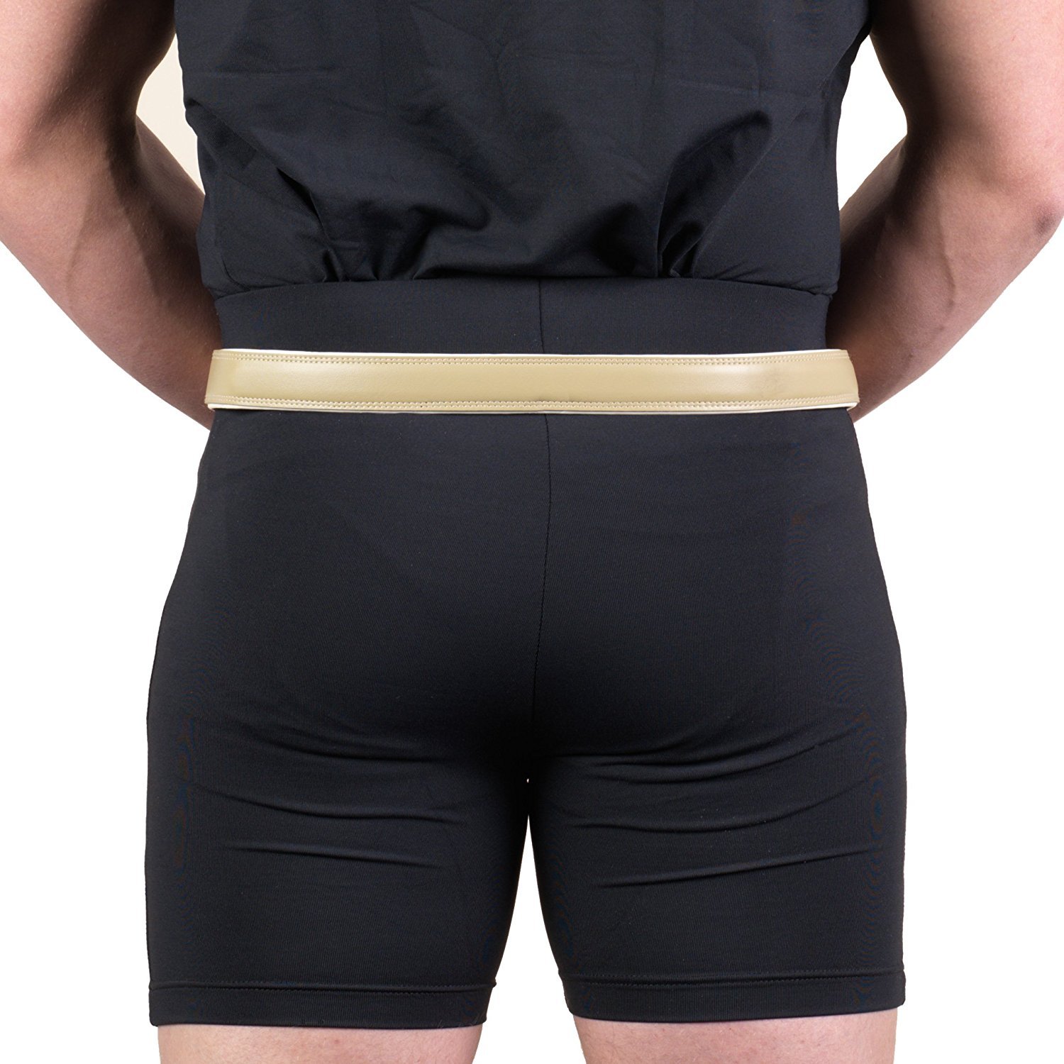 Hernia Truss Belt - Single Spring Support for Inguinal Hernia Relief - Adjustable 34 Inch Hip Belt with Plated Steel Shank - Right Side - Ideal for Daily Comfort & Active Lifestyle