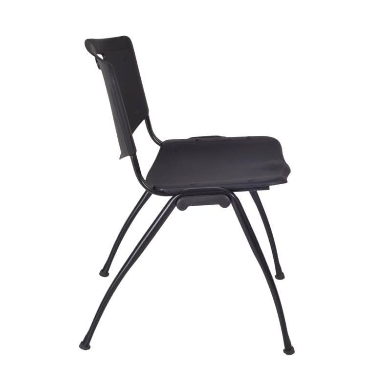 Kobe 60 Inch Flip Top Mobile Training Table with Maple Top & 2 Black 'M' Stack Chairs - Portable Folding Table for Gym, Classroom, Conference Room, and Home Office Use