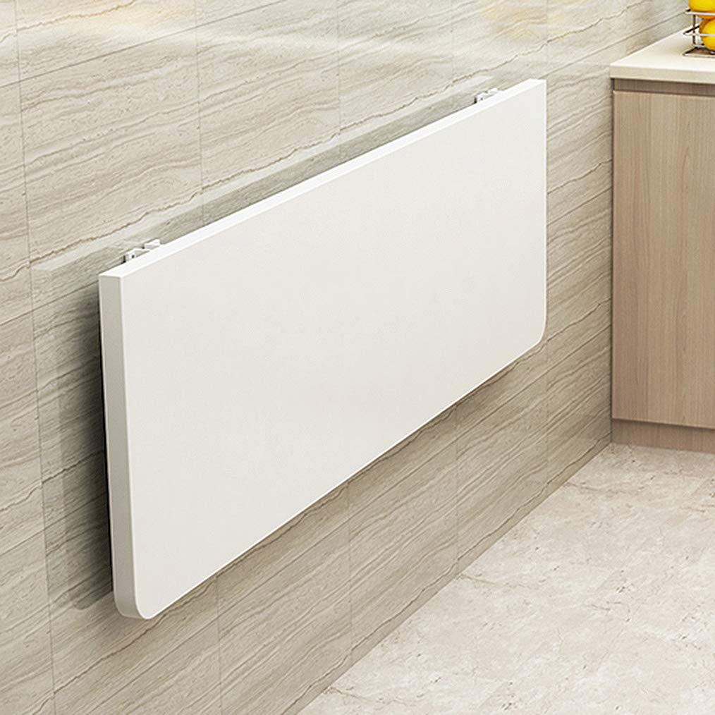HORV Floating Drop-Leaf Folding Desk - Space Saving Wall Mounted Hanging Table for Small Spaces - Perfect for Kitchen, Study, Bedroom, Bathroom, Office & Balcony - Ideal for Apartments, Tiny Homes & Compact Living Areas