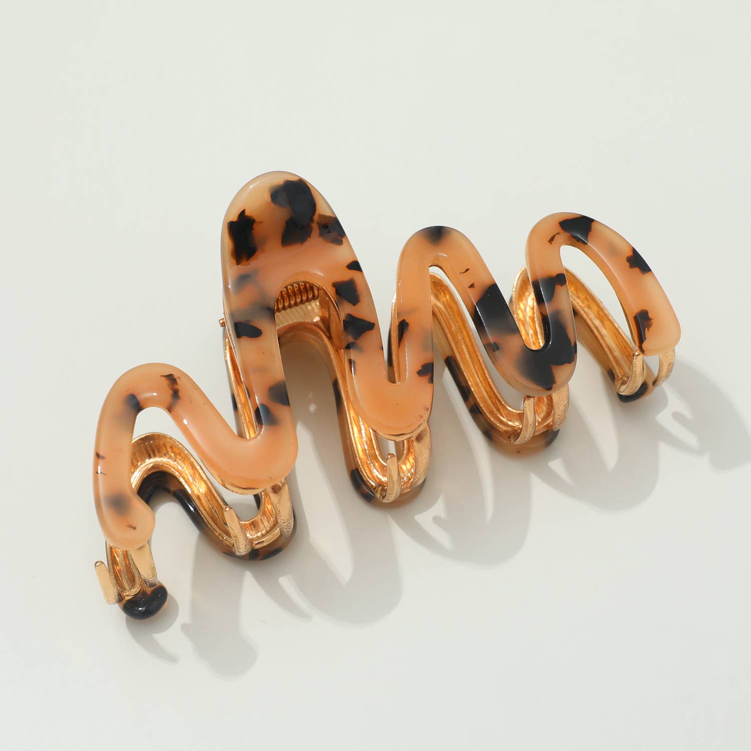 Willow Large Squiggle Metal Claw Clip - Hair Claw Clips for Women, Strong Hold Hair Clips for Thick Hair, Boho Hair Accessories for Beach, Party & Everyday Use