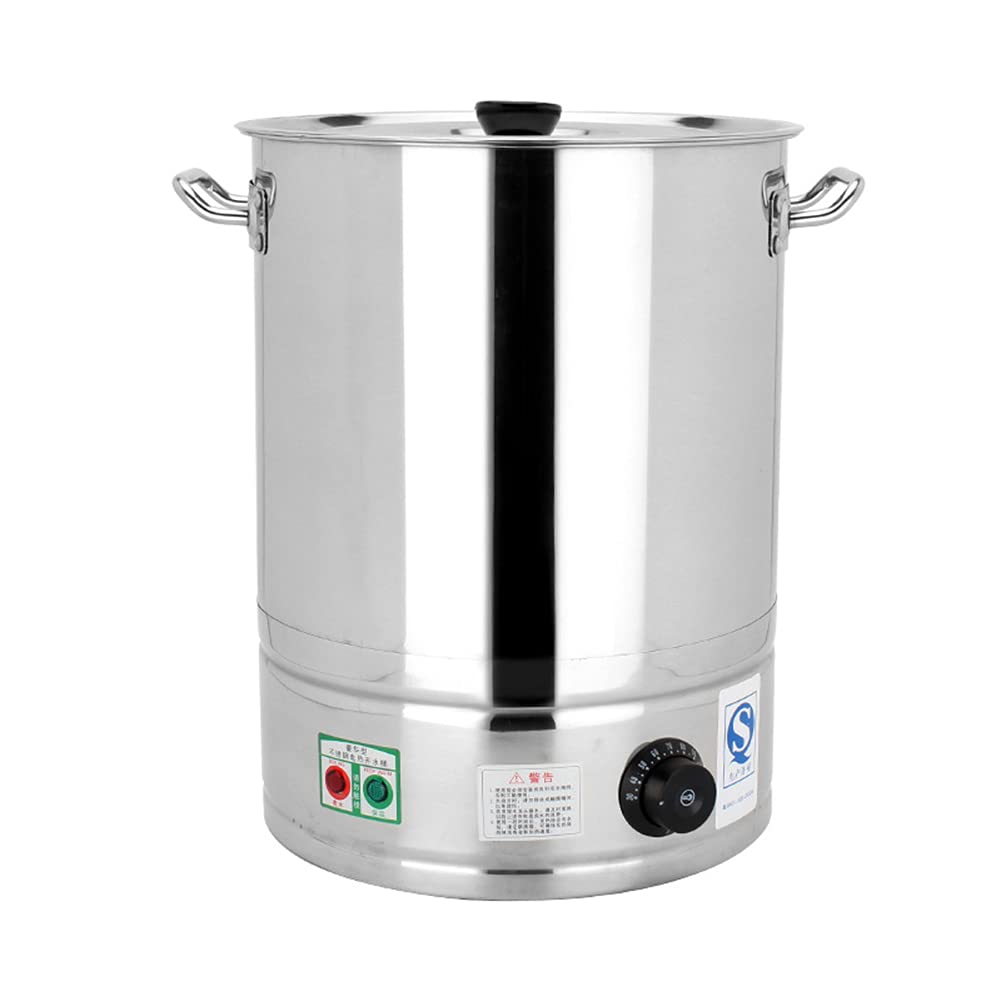 58L Stainless Steel Electric Boiling Water Bucket - Large Capacity Commercial Automatic Heat Preservation Soup Warmer for Restaurants, Offices, Coffee Shops, Buffalo Milk, Tea & Dessert Wine - Perfect for Catering, Buffets & Beverage Service