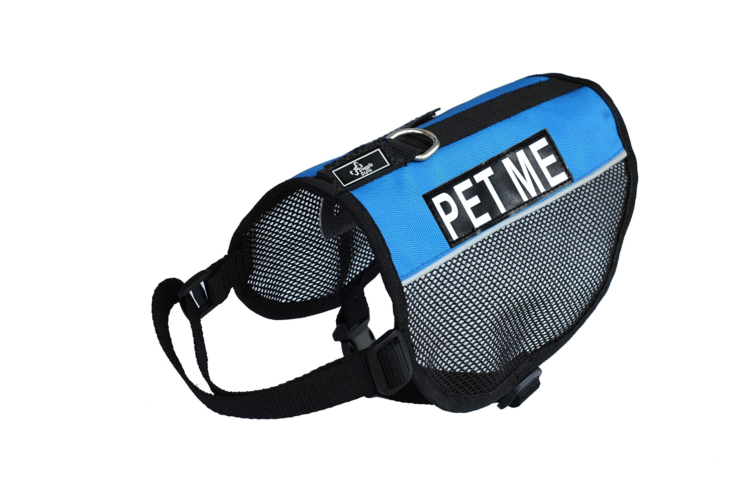 Service Dog Mesh Vest Harness - Breathable Nylon for Comfort & Safety - Includes 2 Reflective PET ME Patches - Perfect for Training, Therapy & Outdoor Adventures - Measure Your Dog Before Ordering