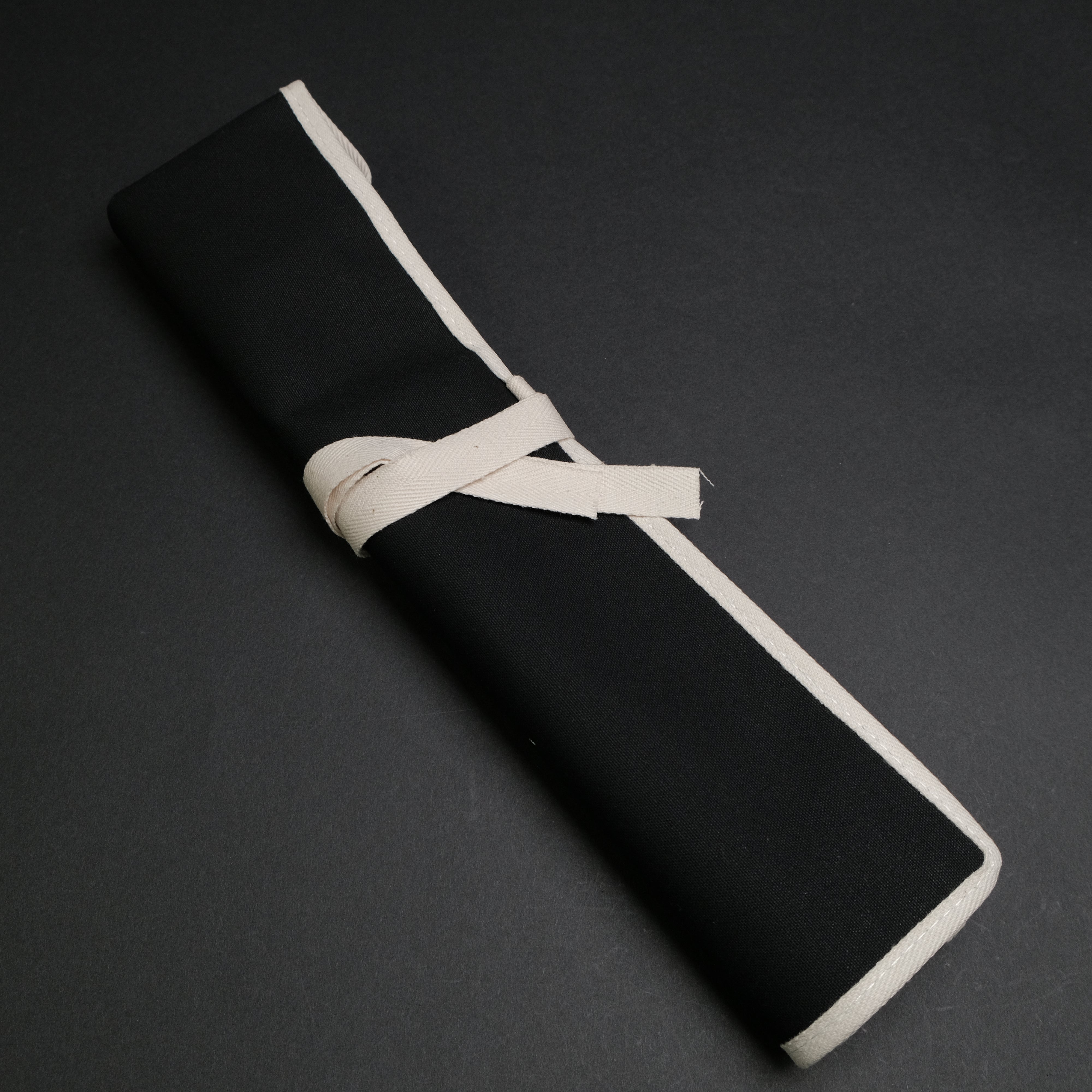 Hitohira 4-Pocket Professional Chef Knife Roll Bag - Durable Black Canvas Knife Case for Kitchen, BBQ & Camping - Perfect for Chefs, Butchers & Outdoor Cooking