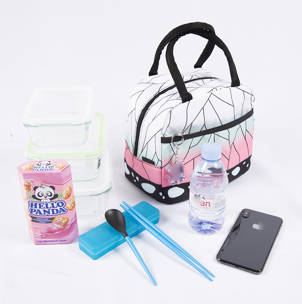 Maxer Japanese Anime Insulated Lunch Bag for Women & Kids - Cute Anime Lunch Box for School, Work, Picnics & Outdoor Activities