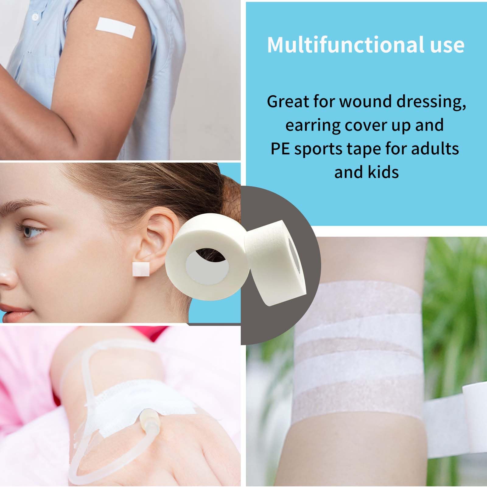 6 Rolls Micropore Tape 1/2 Inch & 1 Inch | Hypoallergenic Medical Paper Tape for Wound Care & Surgical Use | Sensitive Skin Friendly First Aid Tape | Nose Shaping Tape for Sleeping & Gauze Bandage Securing | Ideal for Hospitals, Clinics and Home First Aid Kits