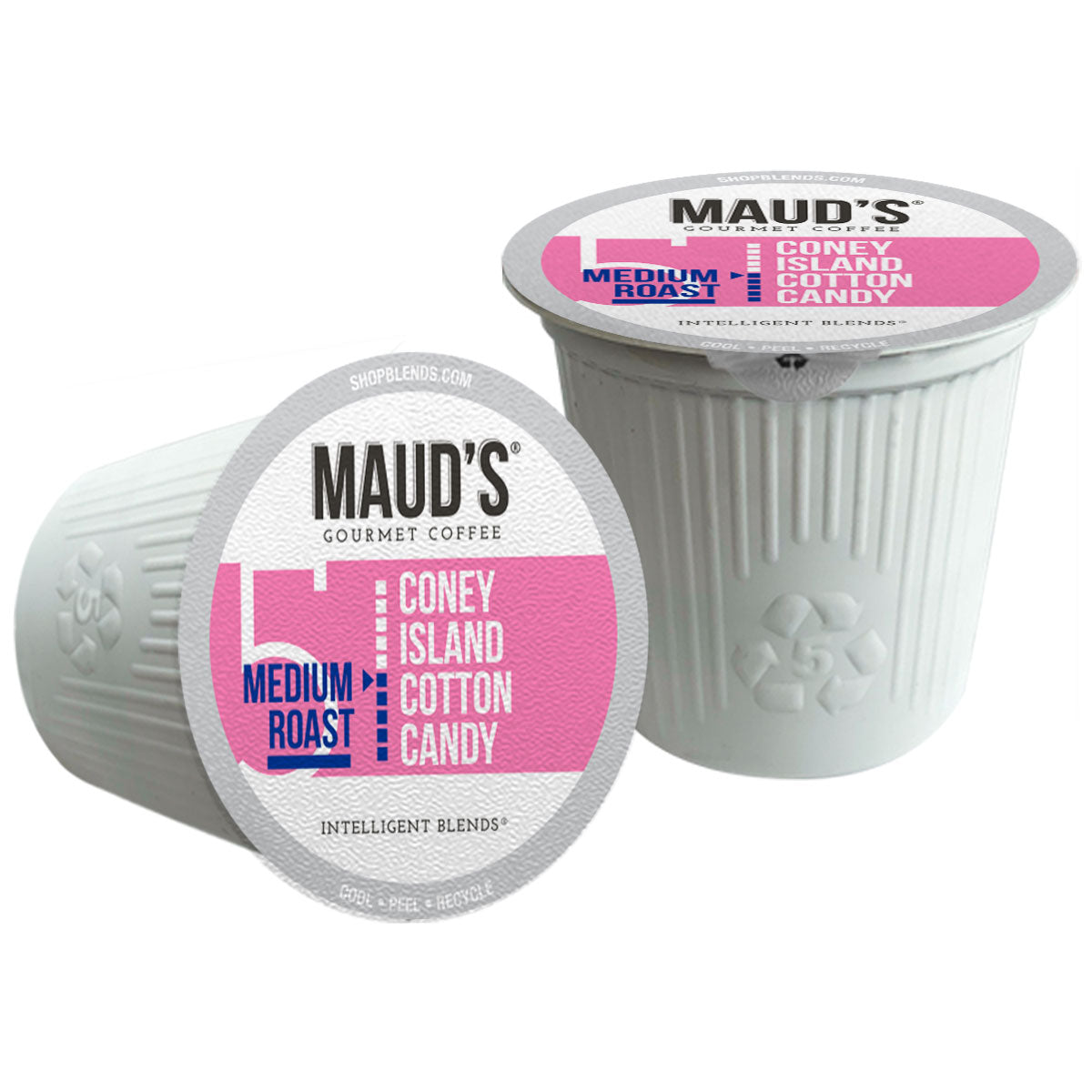 Maud's Cotton Candy Flavored Coffee Pods - Sweet & Delicious Single Serve K-Cup Pods for Keurig Brewers - Perfect for Breakfast, Office & Dessert Time