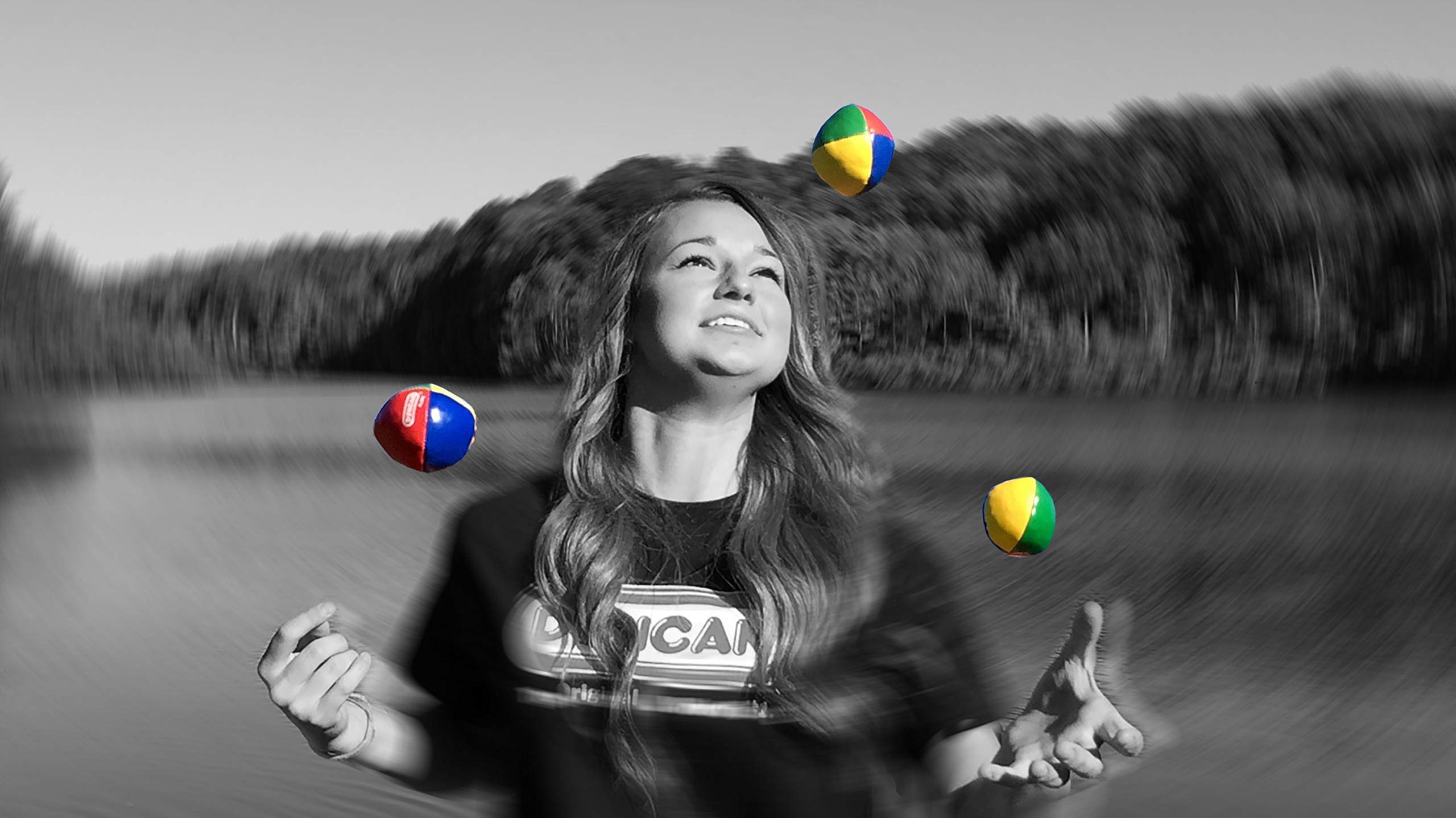 Duncan Juggling Balls - Pack of 3 Multicolor Vinyl Shell Circus Balls with 4-Panel Design & Plastic Beans - Perfect for Beginners, Performers, and Circus Training