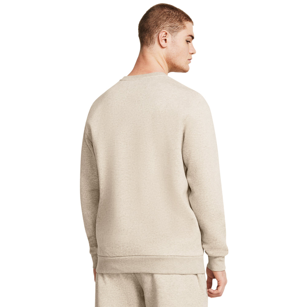 Men's Under Armour Icon Fleece Crew Sweatshirt - Soft & Breathable Cotton Blend for Casual Wear, Gym & Outdoor Activities