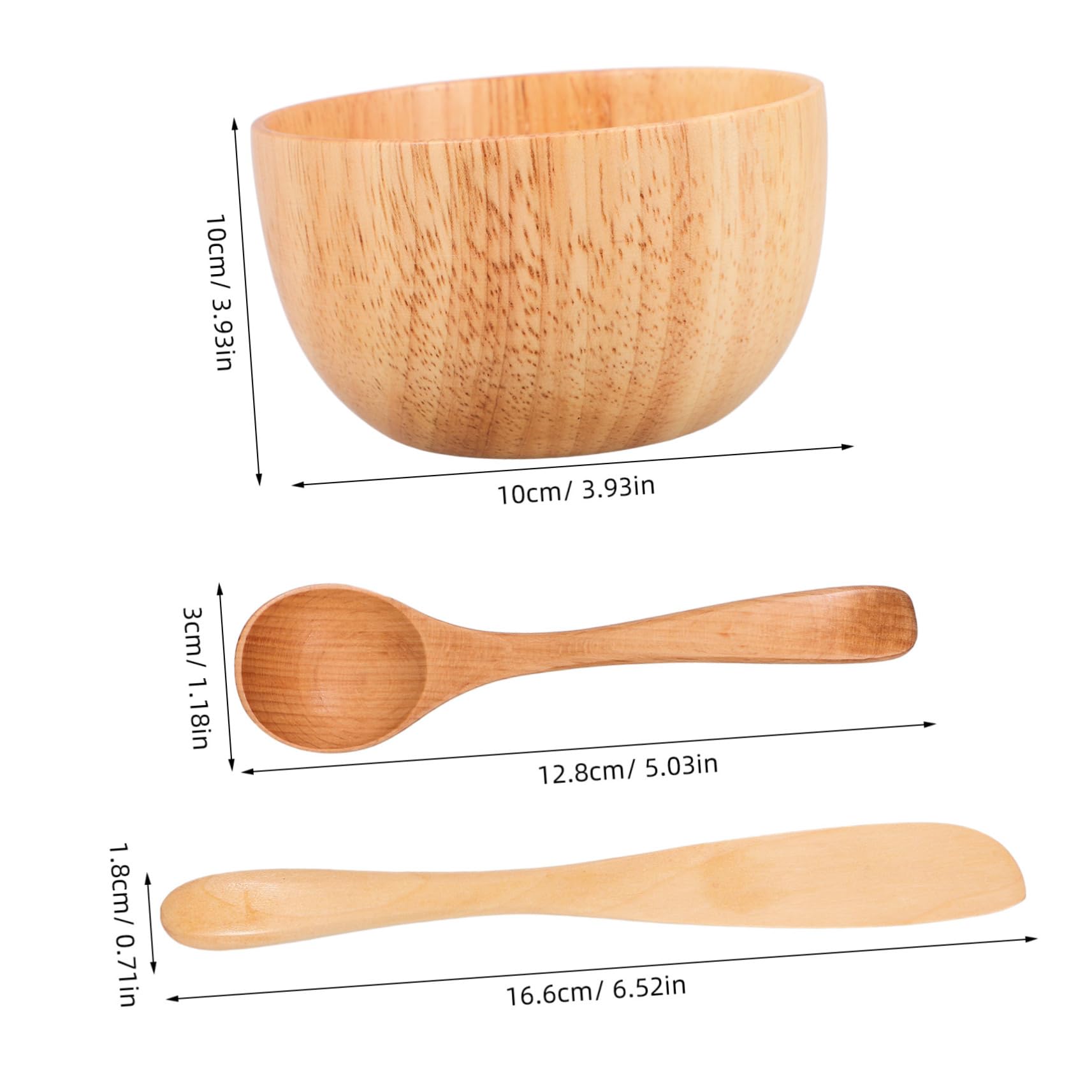 Wooden Mask Mixing Bowl - Professional Beauty Salon Mask Applicator Tool for Facials, DIY Skincare & Home Spa Treatments | Perfect for Estheticians & At-Home Beauty Routines